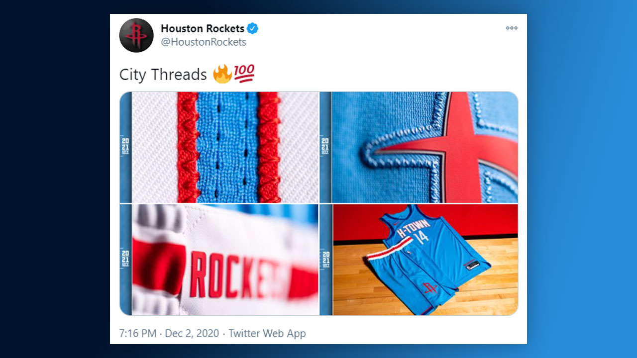 New Rockets uniforms unveiled