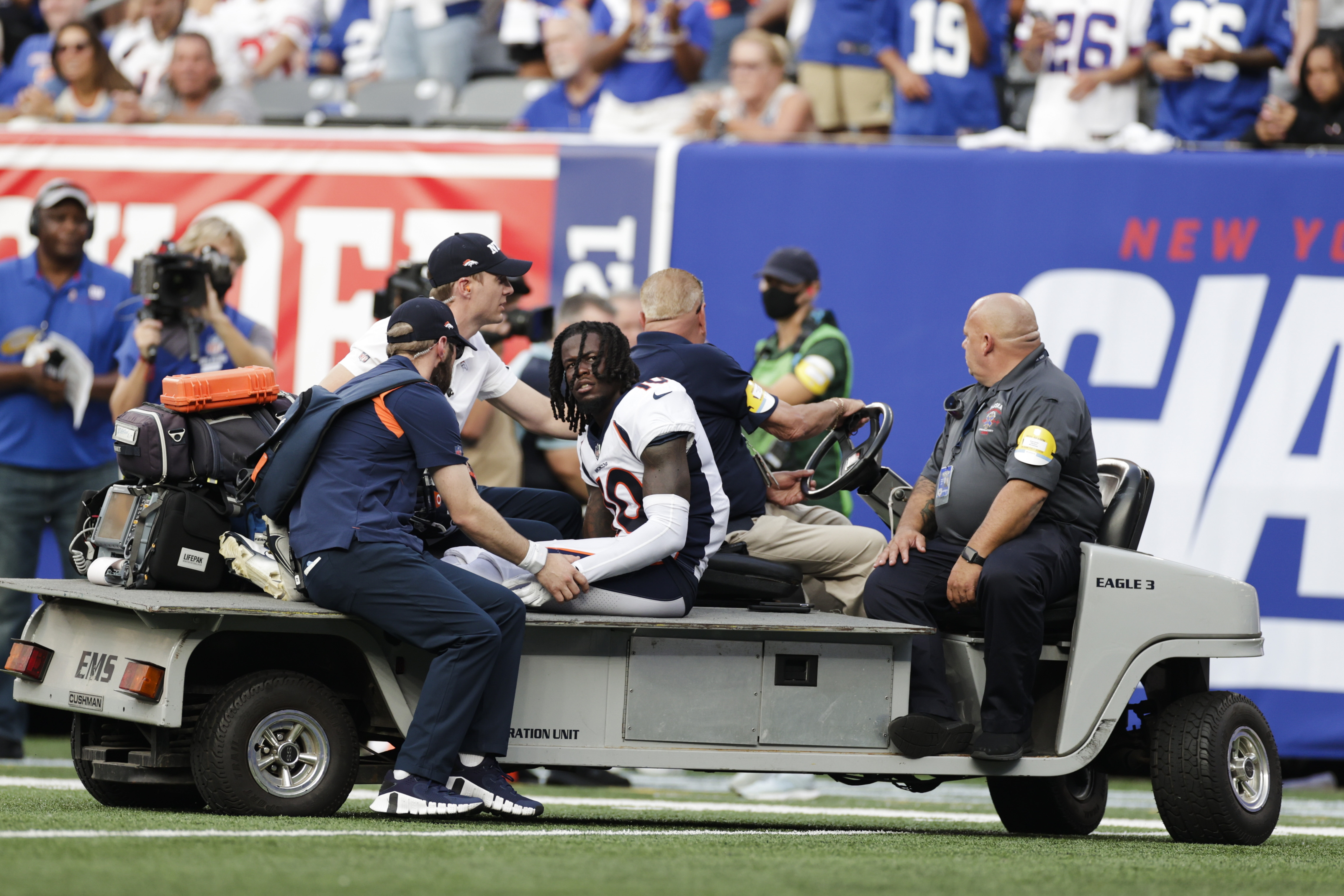 Teddy Bridgewater throws 2 TDs, Broncos pound Giants 27-13