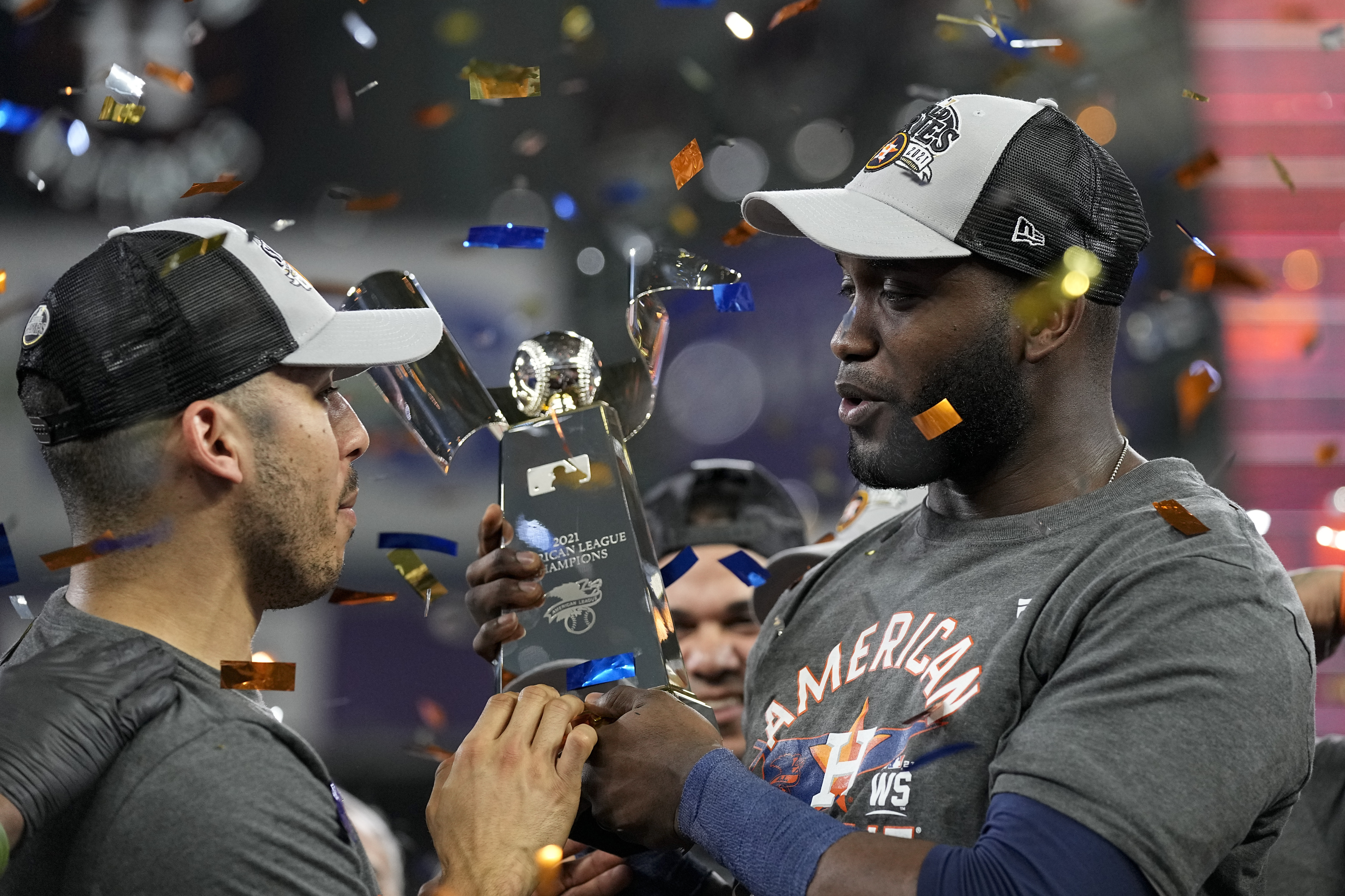 PHOTOS: Astros are the 2021 ALCS champs; See some of the best images from  their big night