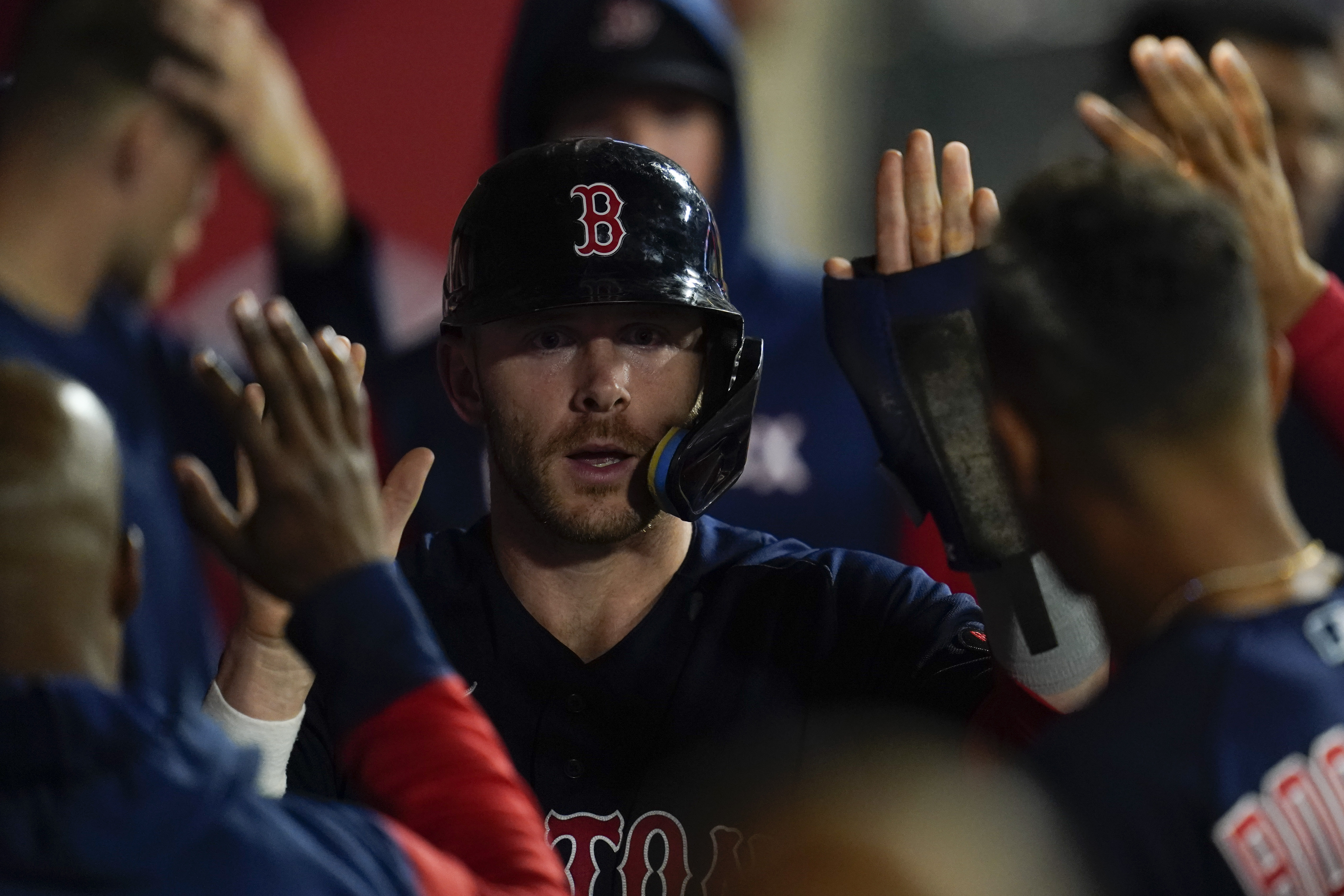 Here's Boston Fans' First Look At Trevor Story In Red Sox Uniform