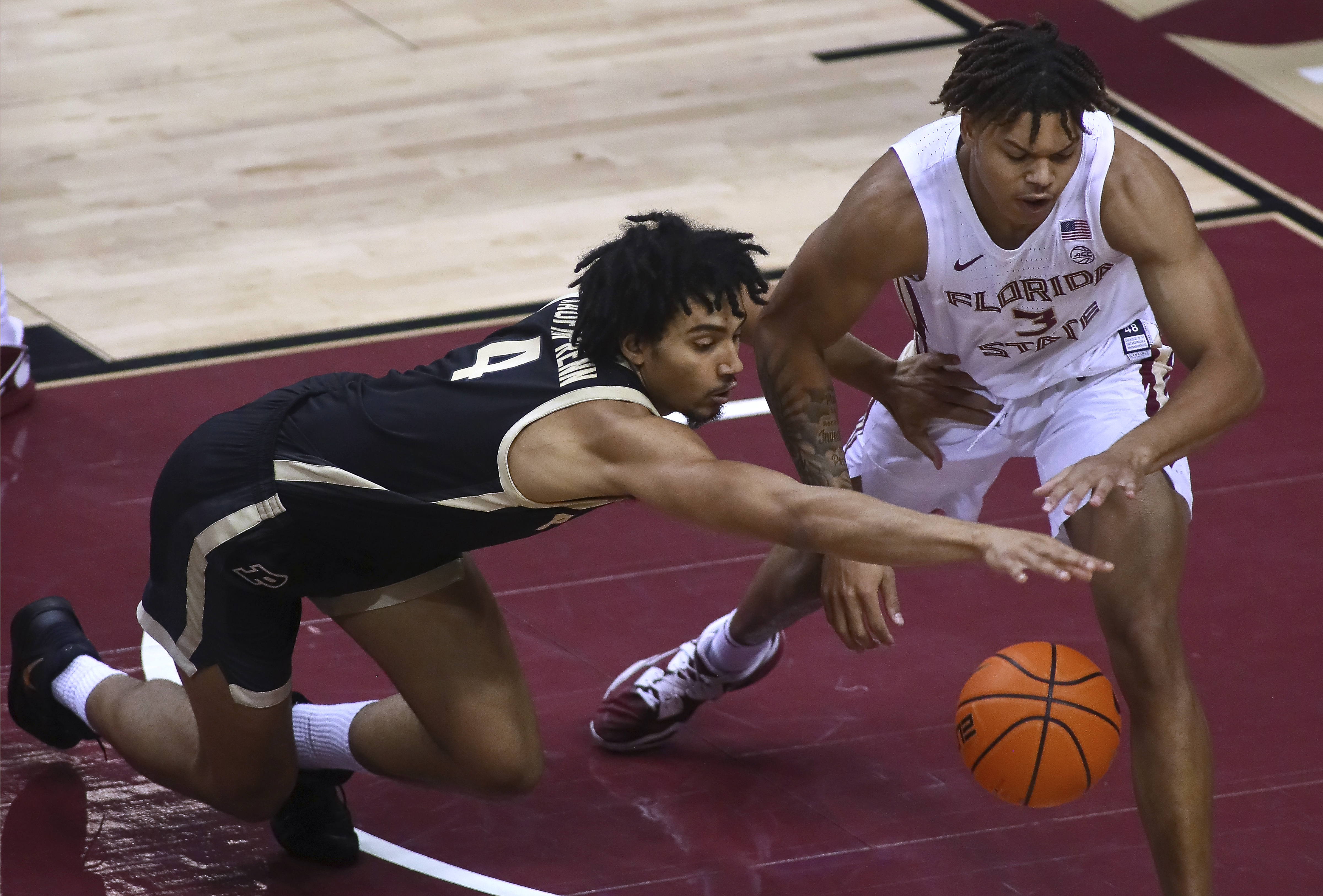 Men's Florida State Seminoles #13 Jordan Travis White College