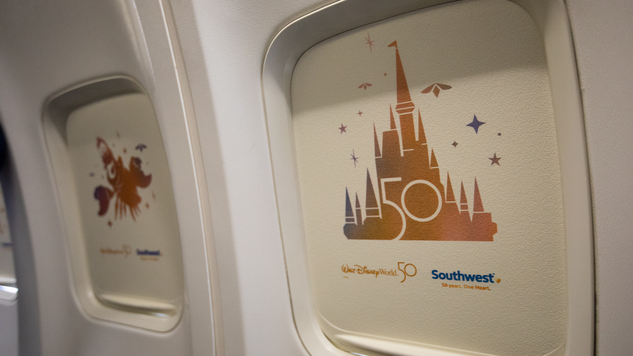 Southwest and Walt Disney World unveil special 50th anniversary plane