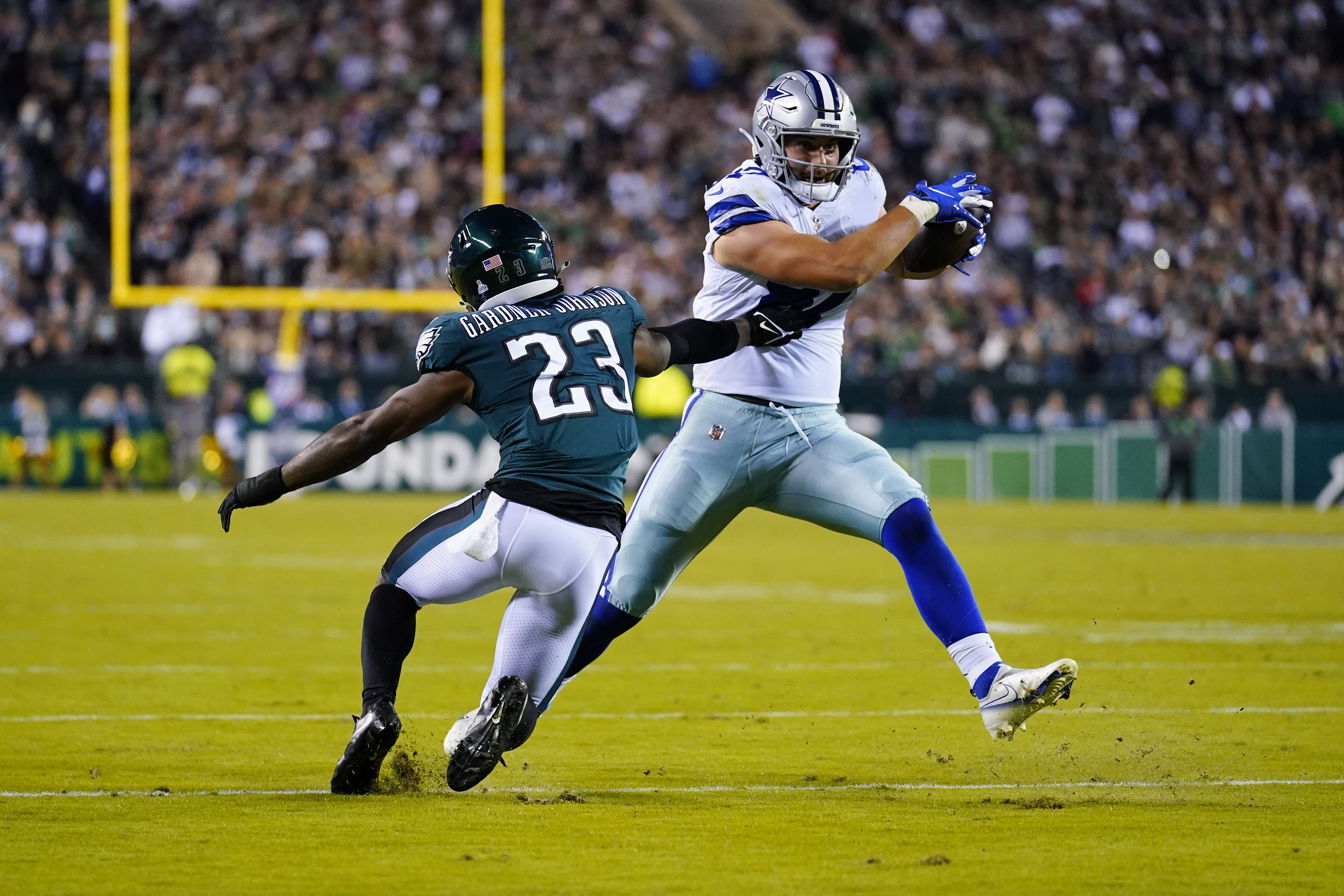 Mike Trout takes in Cowboys vs. Eagles