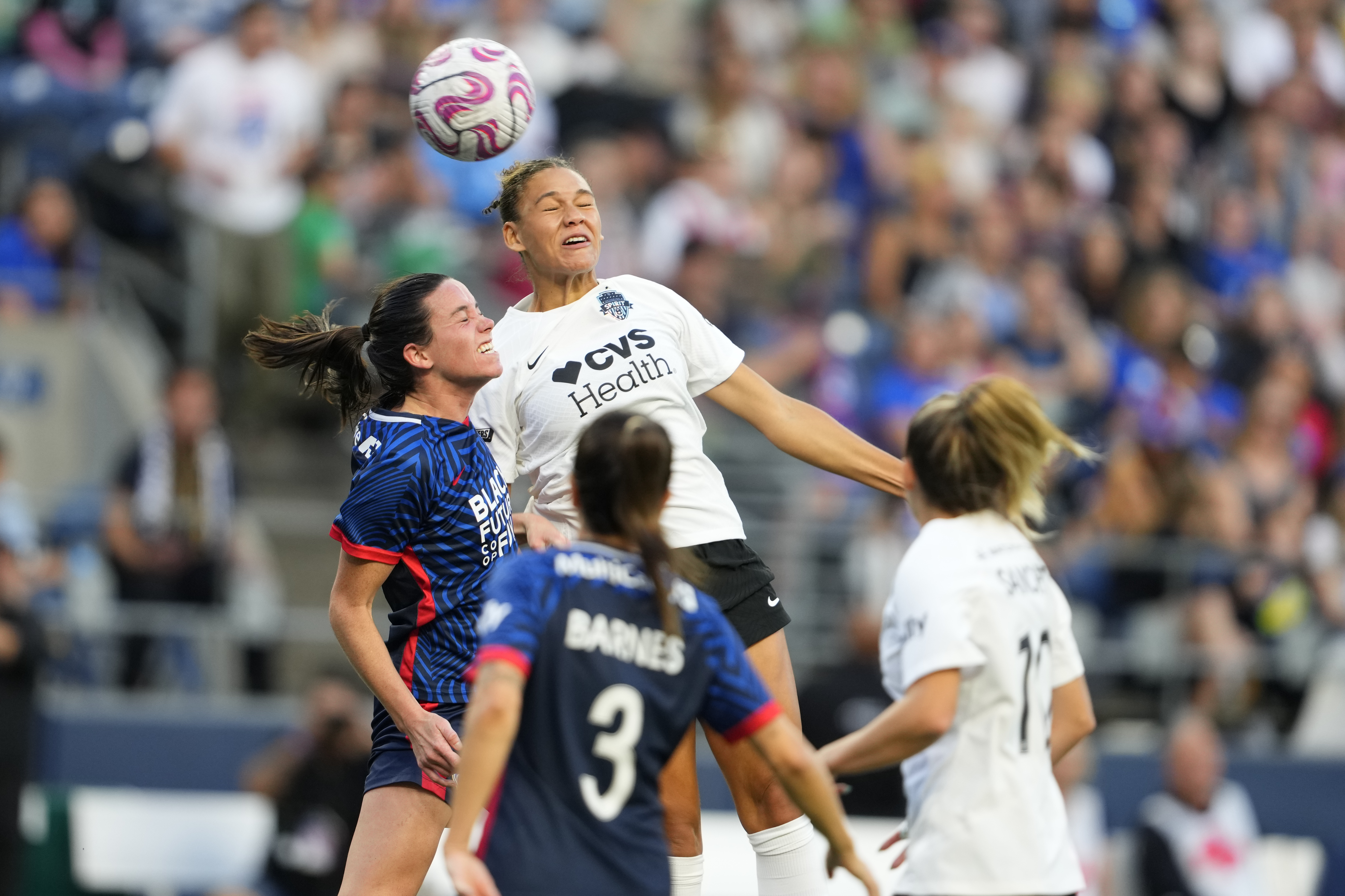 Rapinoe honored by club team OL Reign in front of record NWSL crowd