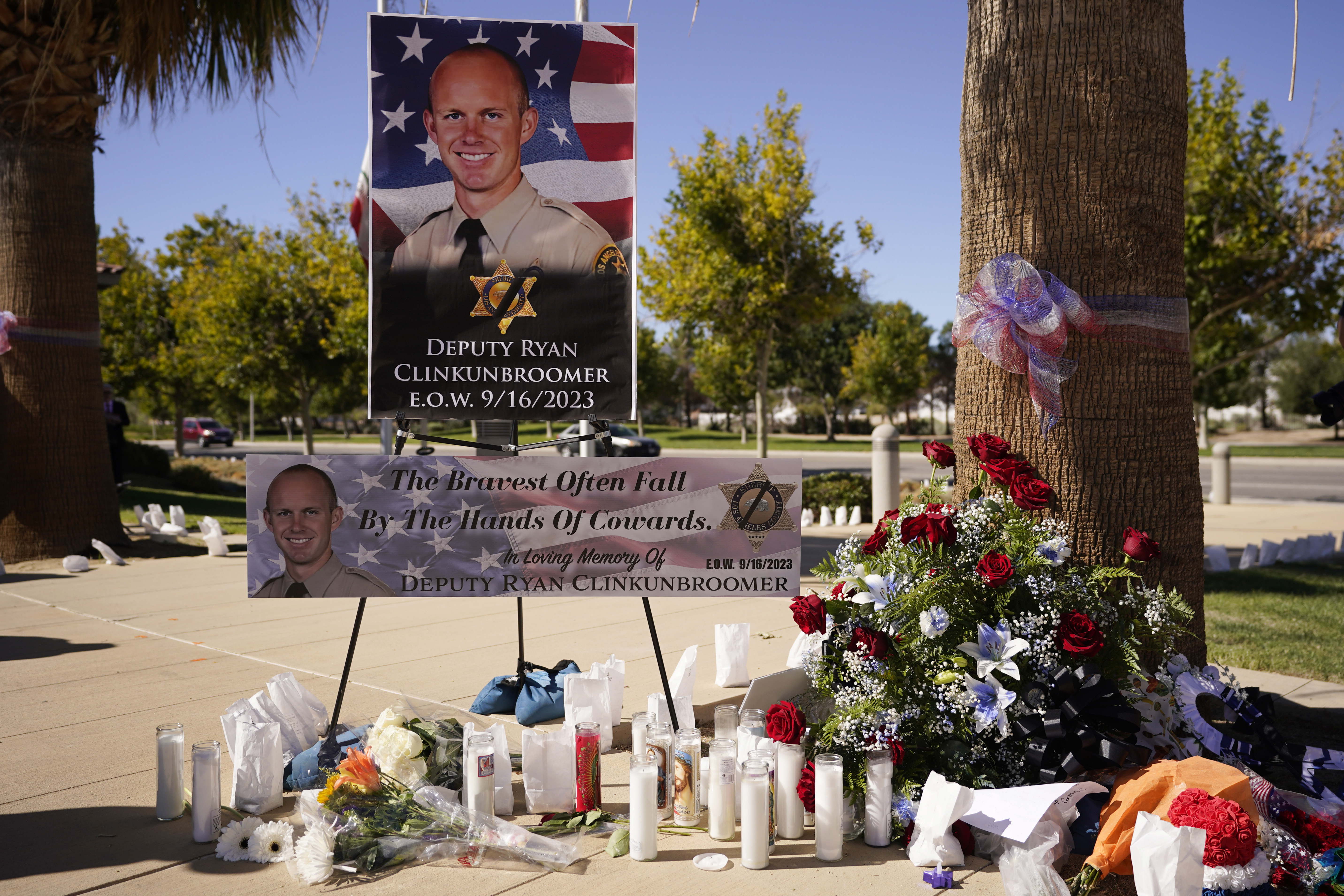 Miami Dolphins honor slain L.A. County Sheriff's Deputy Ryan Clinkunbroomer