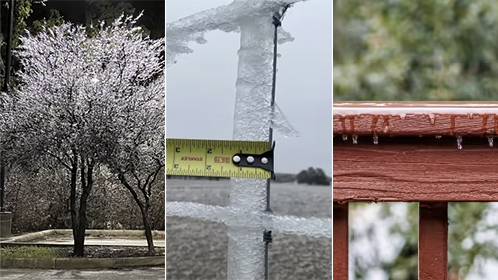 KSAT viewers share photos of ice accumulation across portions of