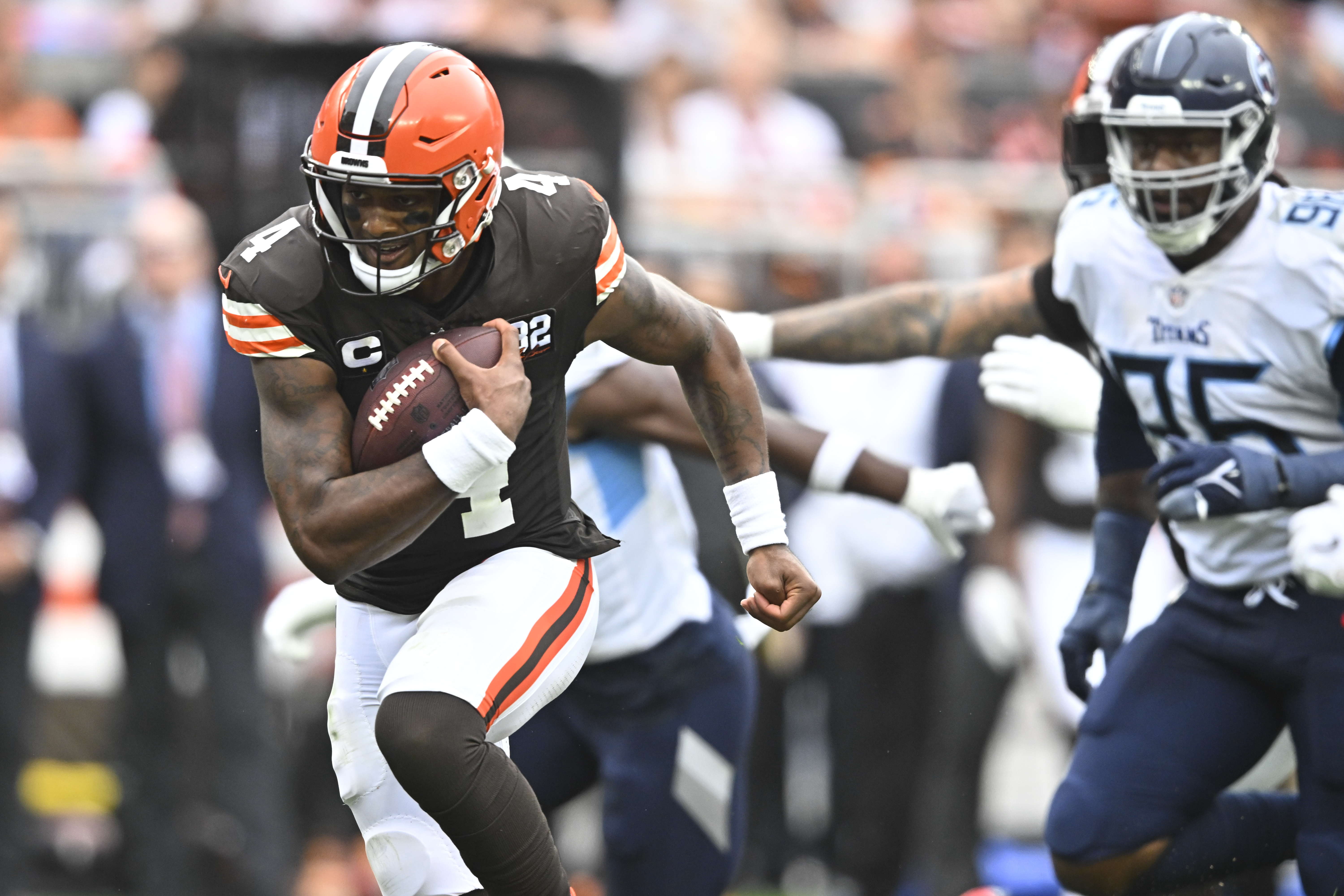 Cleveland Browns quarterback Dorian Thompson-Robinson's nasty