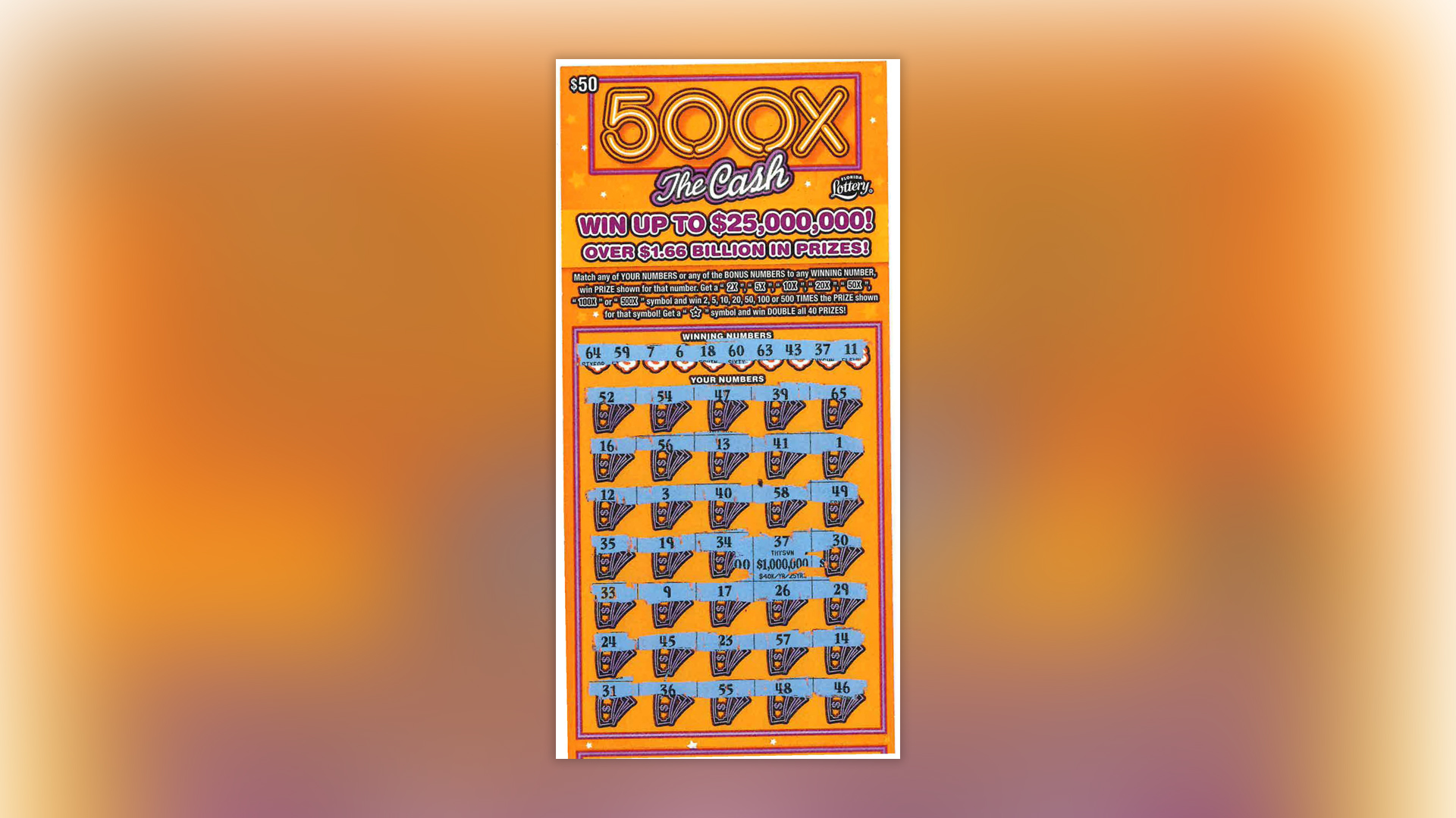 SCRILLA SCRATCH ✴︎Mega Rare✴︎極上 Promo Only Jacksonville man wins $1 million playing scratch-off game