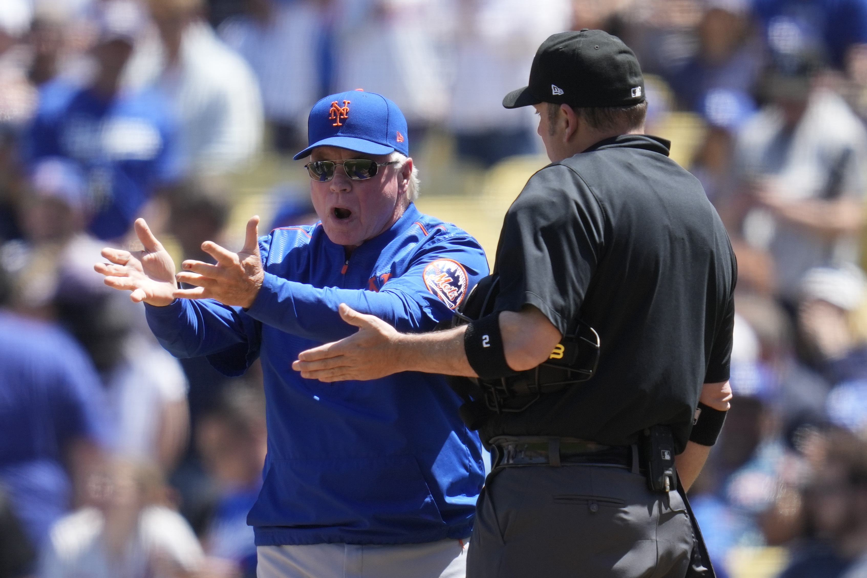 Mets' Max Scherzer ejected in 4th inning vs. Dodgers while being checked  for sticky substance, National Sports