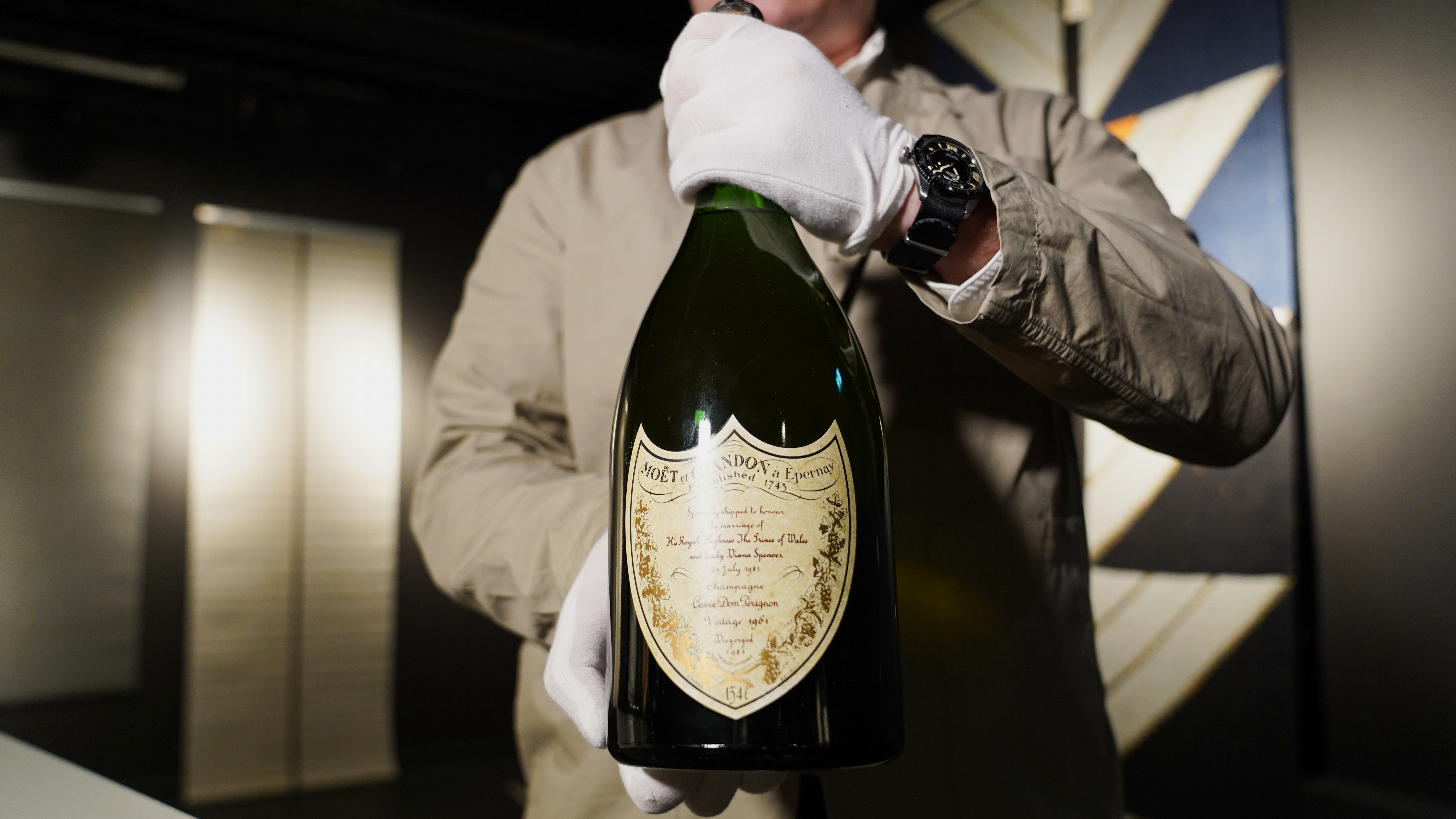 Rare Dom Pérignon champagne from Charles and Diana's wedding fails