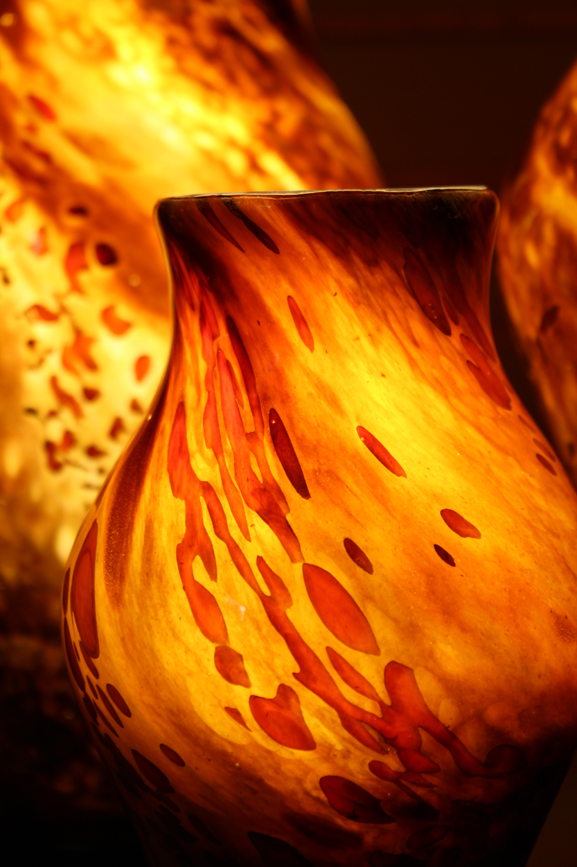 Glassblown Whatnot Bowls  Art by Fire Glass Gallery and School