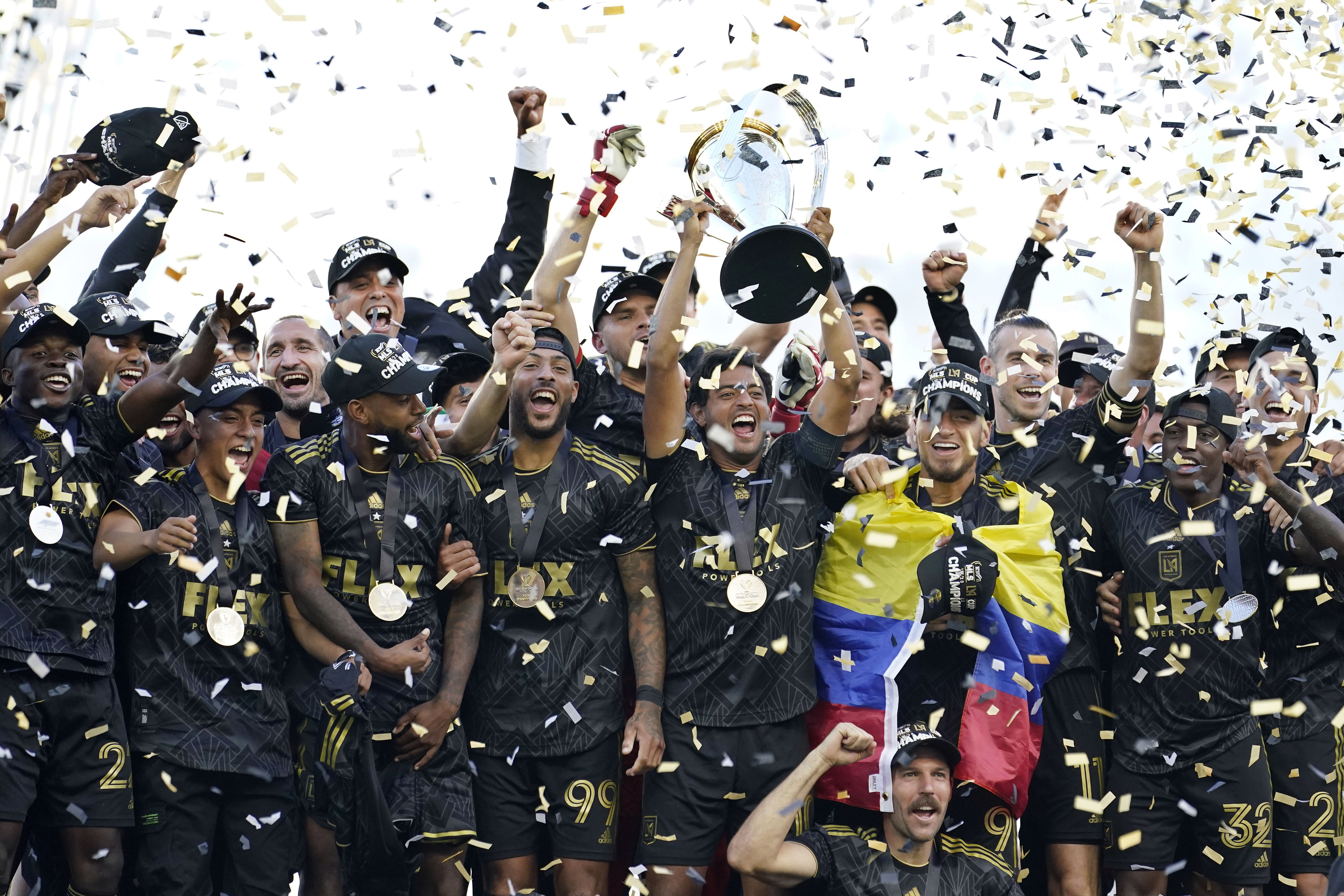 Justin Bieber, Magic Johnson & Will Ferrell Celebrate LAFC MLS Cup Win