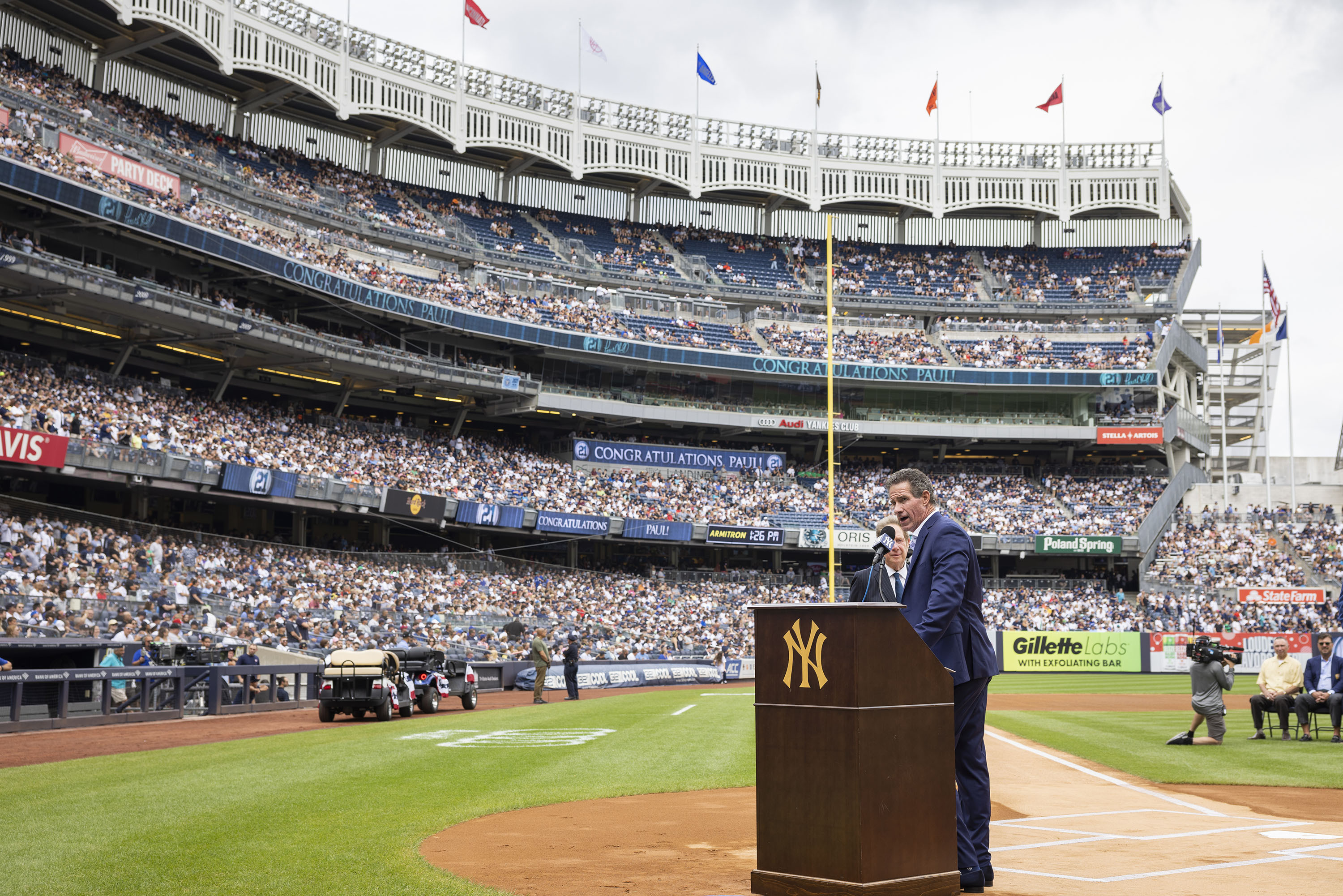 New York Yankees Paul O'Neill jersey retirement Toronto Blue Jays