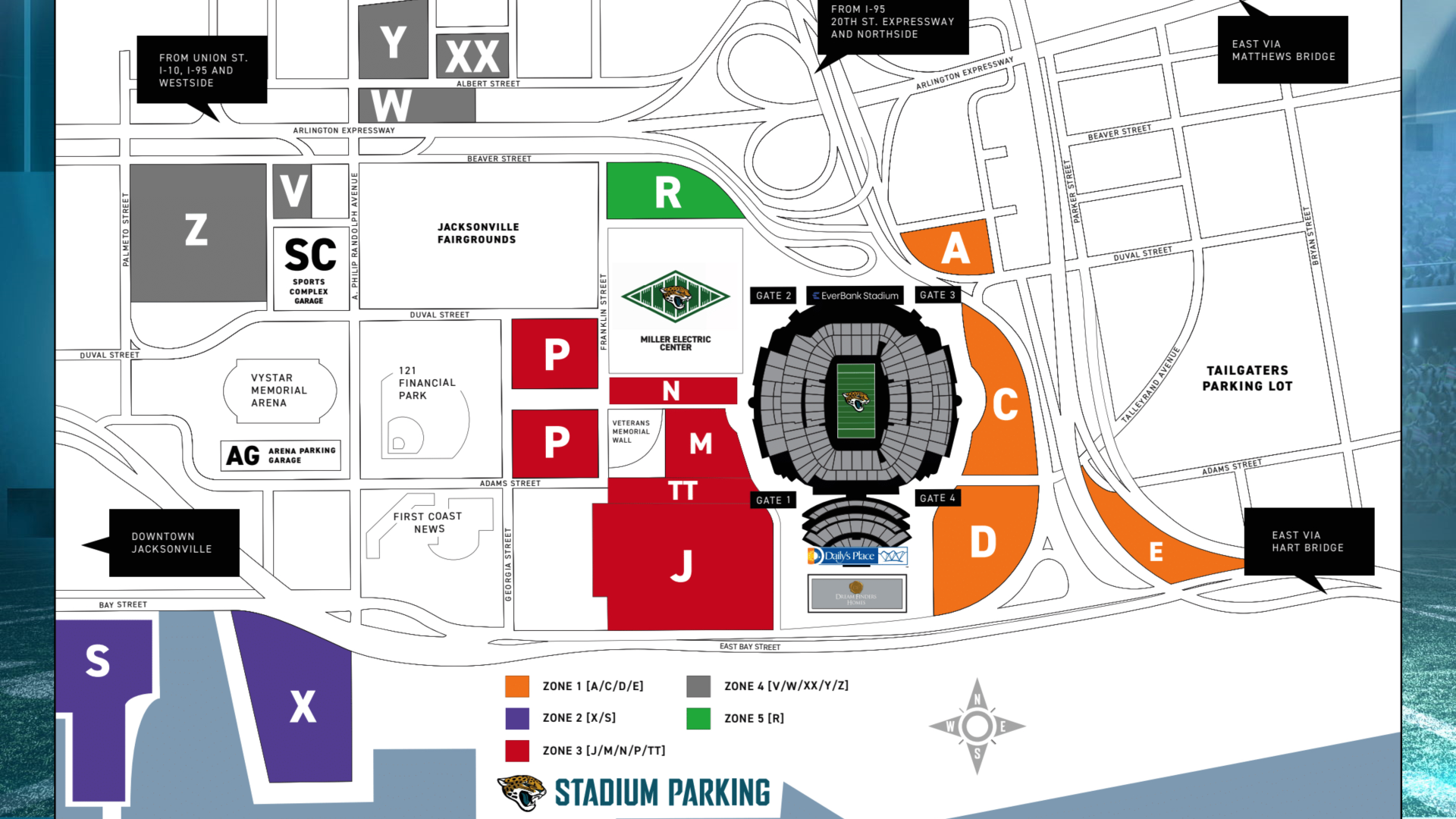 Jags fans advised to arrive early, download mobile parking passes before  1st home game