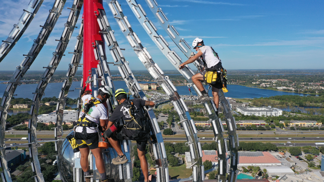 World s tallest drop tower slingshot now open in Orlando