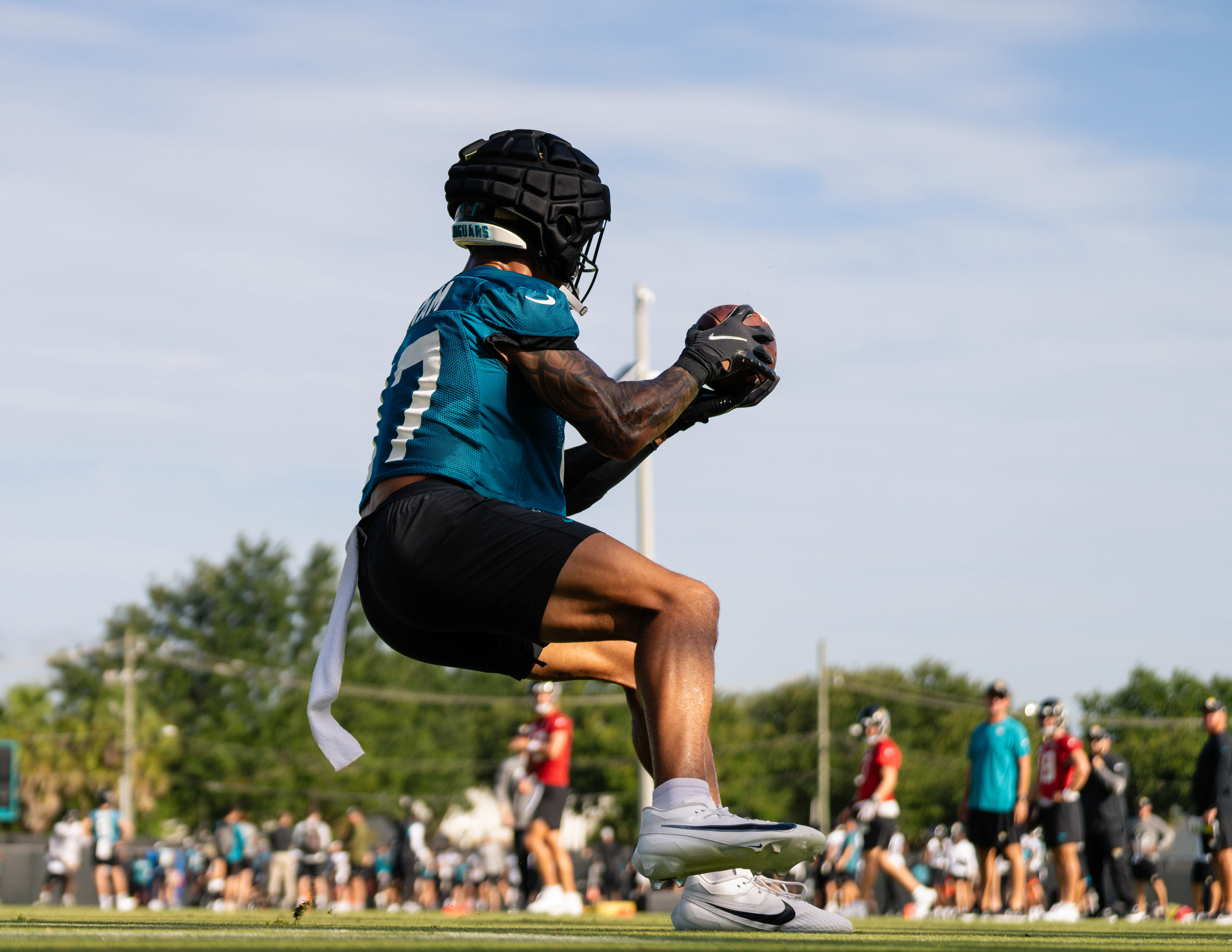 Jacksonville Jaguars first padded practice 2023 Everbank miller center