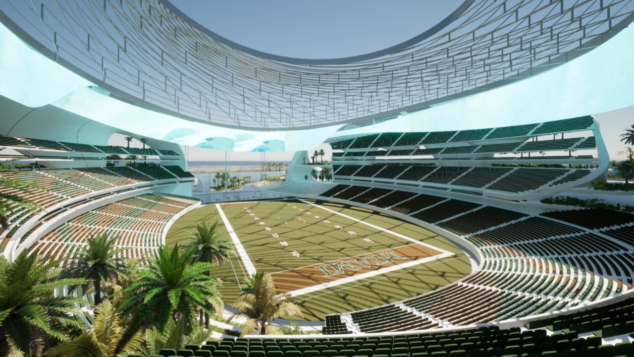 Big-time Miami Hurricanes booster releases renderings for proposed stadium  at Tropical Park