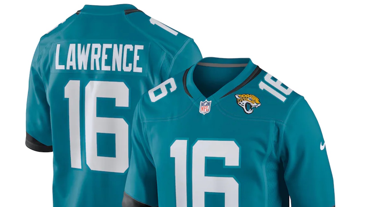 Wholesale 2022 Trevor Lawrence Jacksonville Jerseys 7 Byron Leftwich  Stitched USA Football VP Limited Player Jersey - Teal From m.