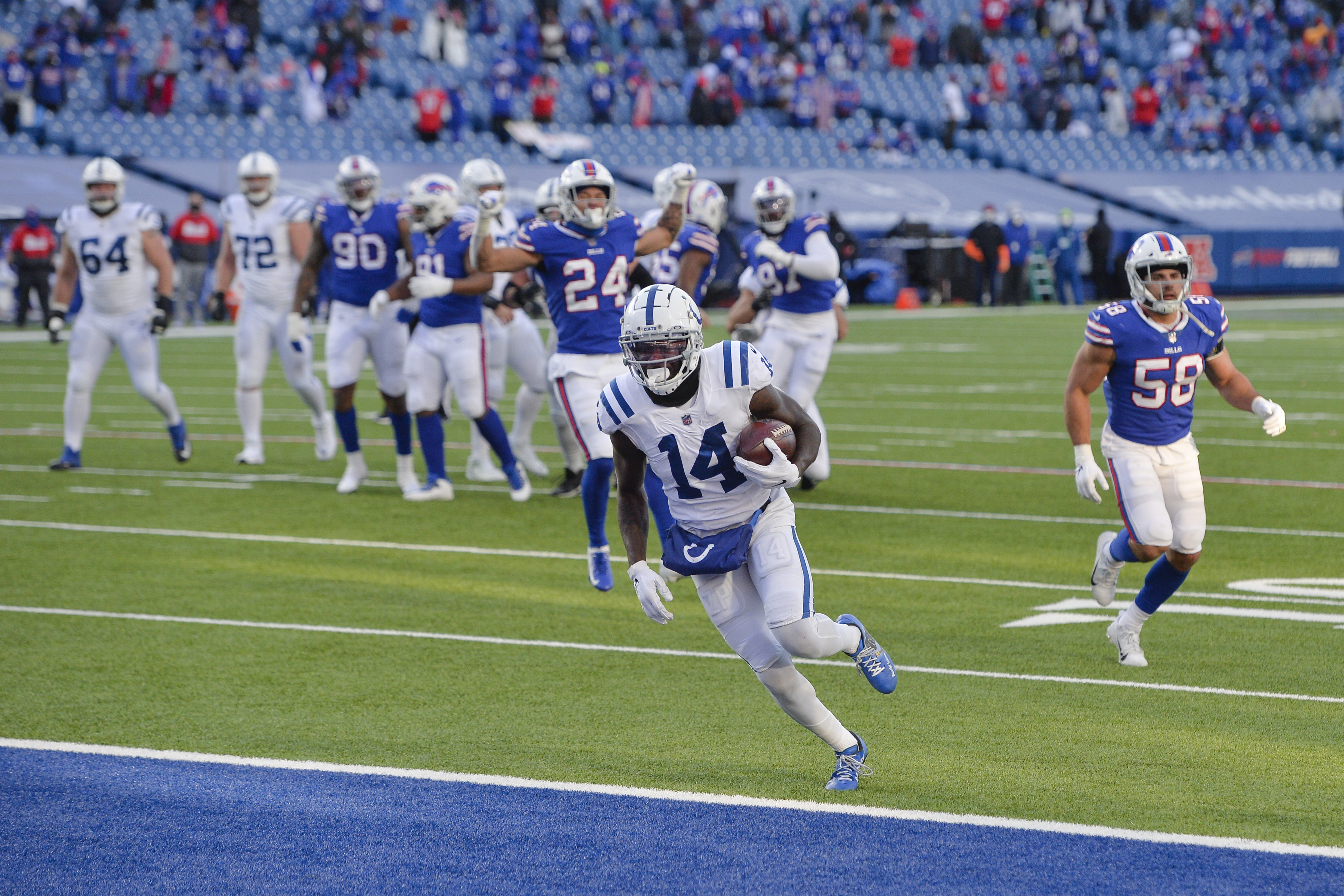 Bills beat Colts 27-24 for first playoff win in 25 years - The Globe and  Mail