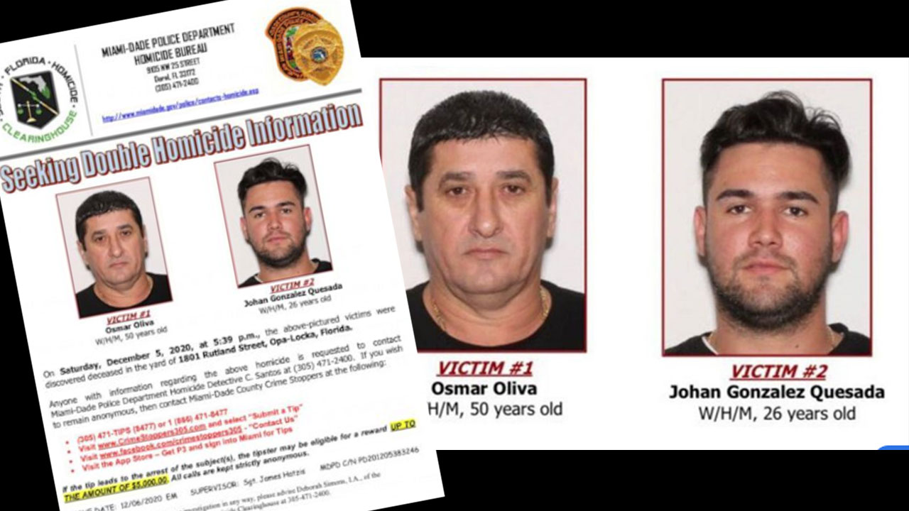 Homicide Photos In Miami Florida FBI Announces Reward Of Up To $25,000