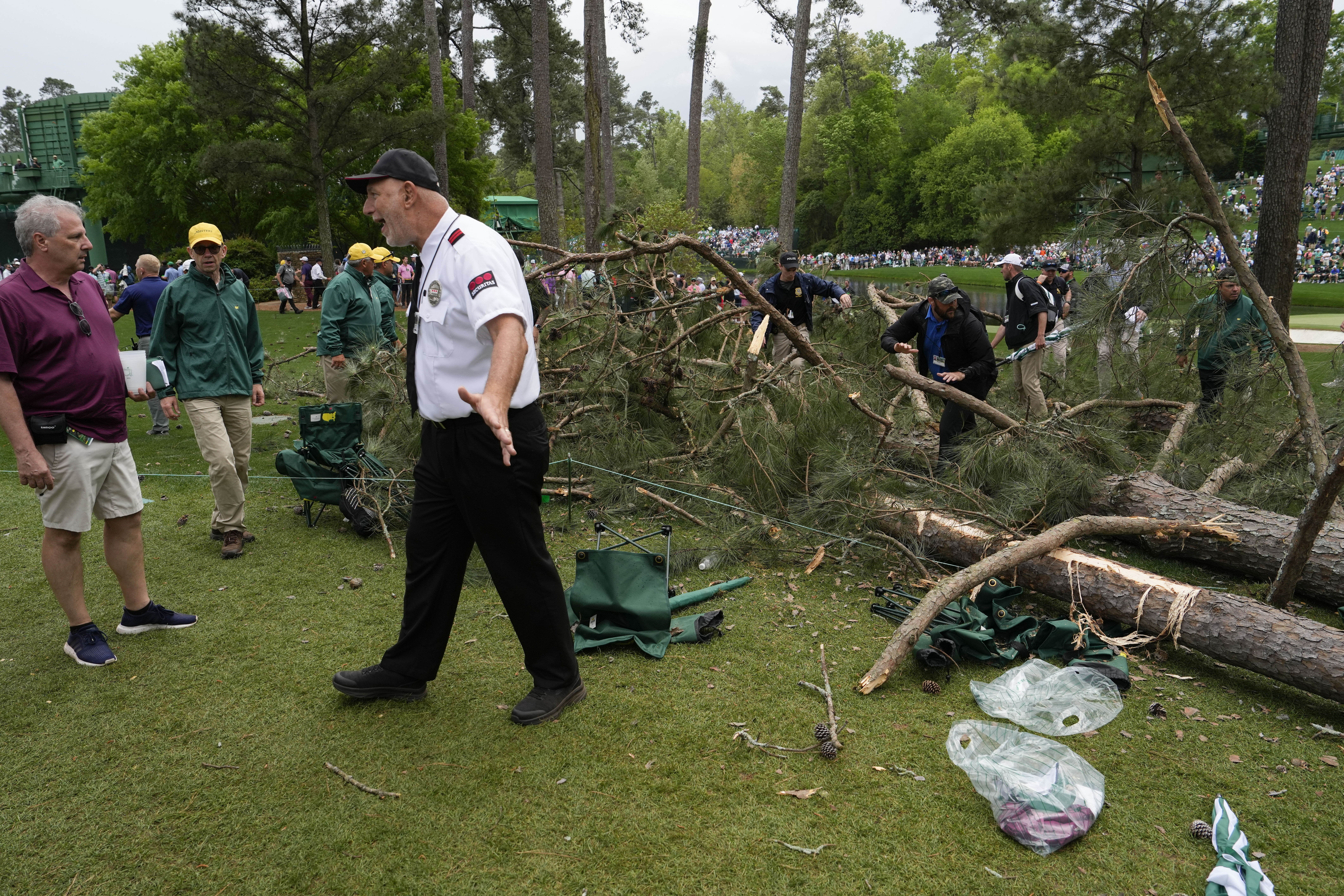 Masters Live Updates Play suspended at Masters for the day