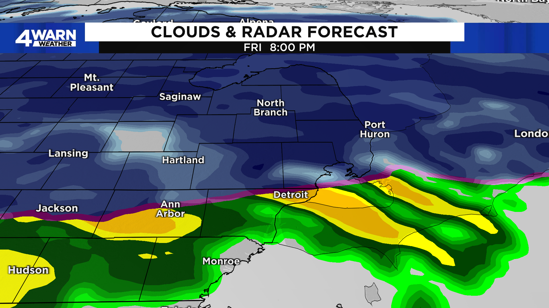 Weekend winter storm breakdown Snow totals timing for Metro Detroit