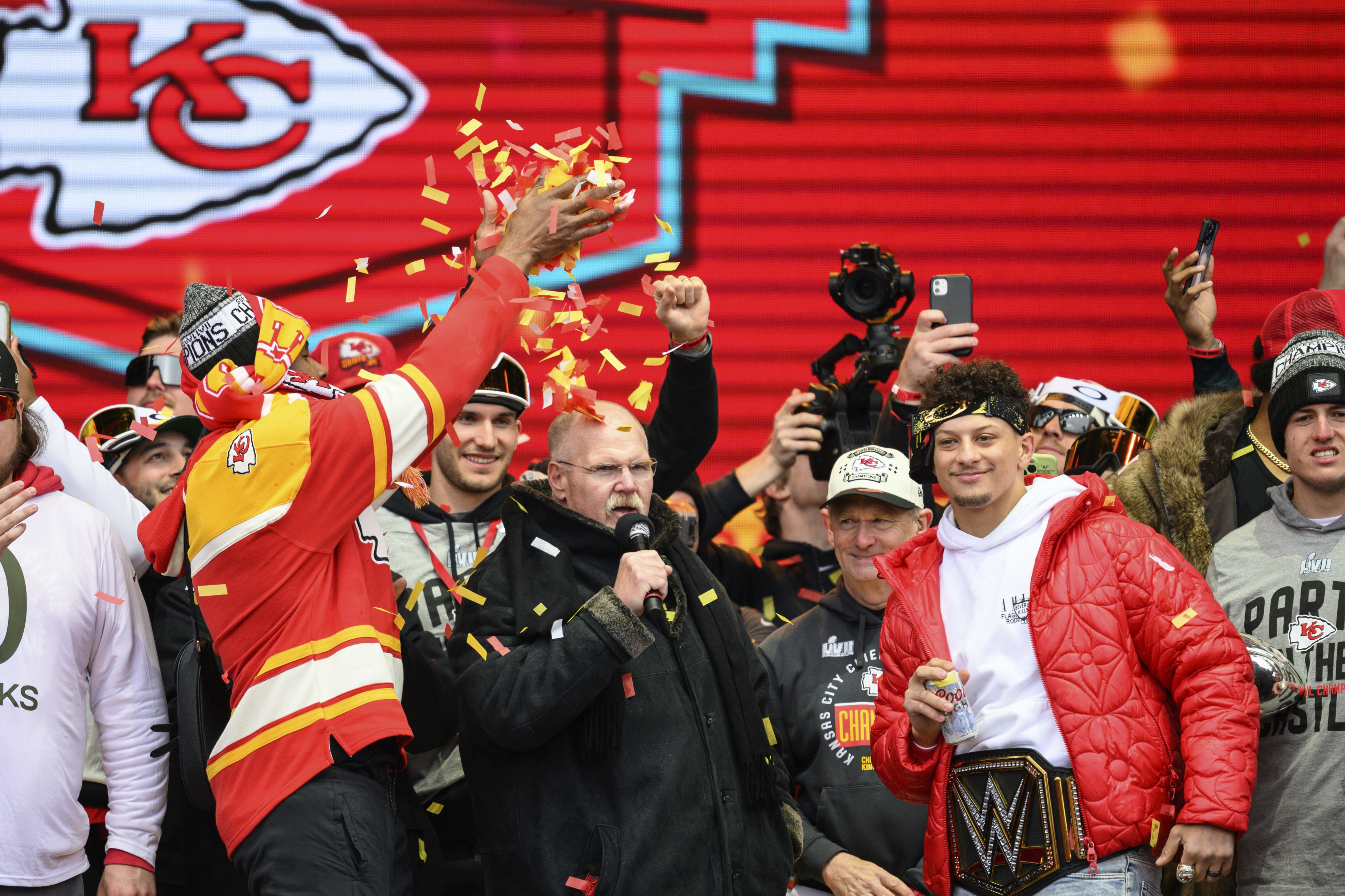 Kansas City Chiefs celebrate Super Bowl win with parade