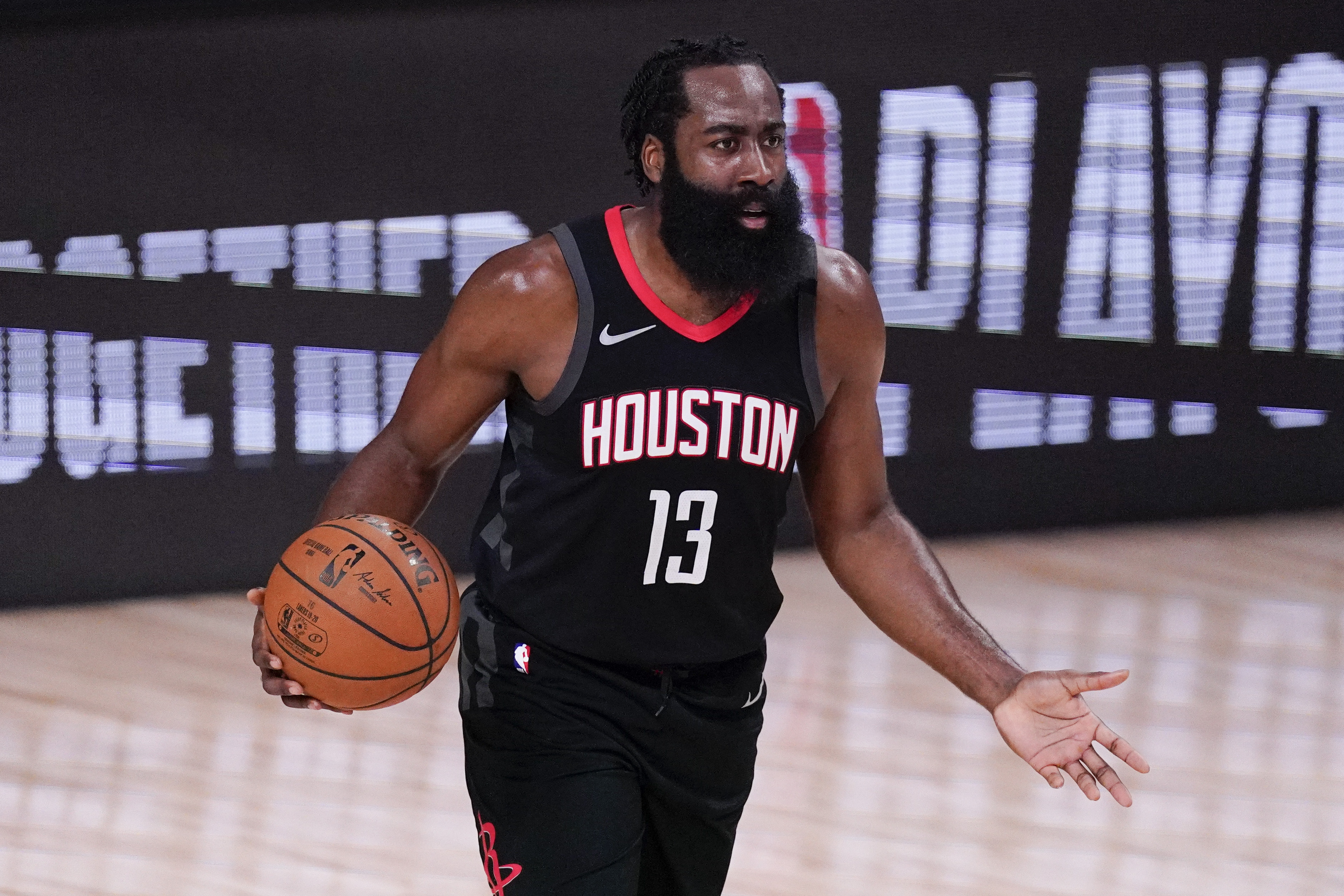 James Harden in my Houston Rockets x ASTROWORLD jersey (RATE THIS