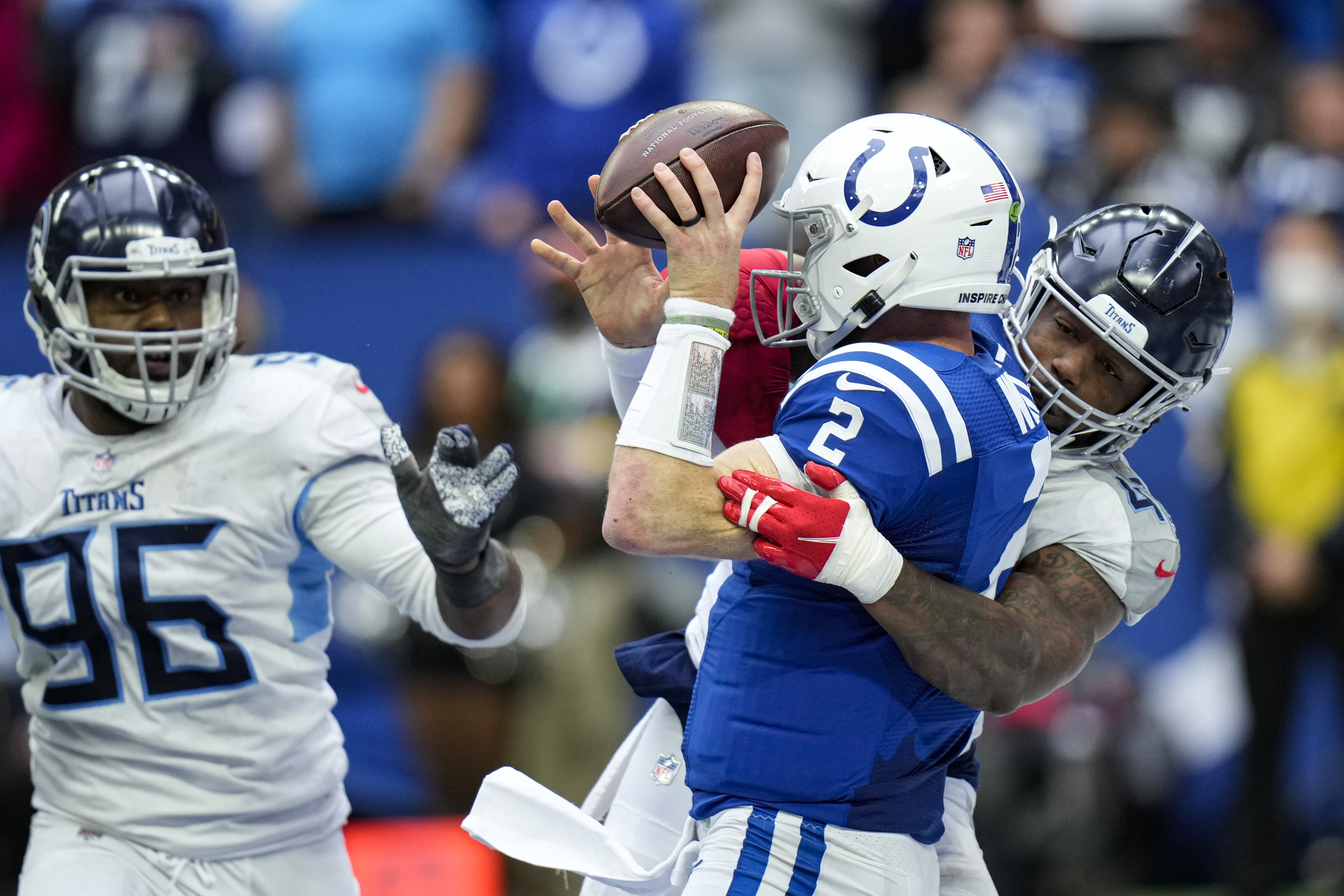 Titans use late turnovers to pull off 34-31 OT win at Indy