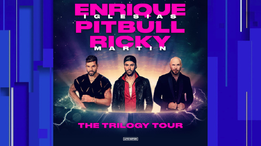 Trilogy Tour: Enrique Iglesias, Ricky Martin, Pitbull to perform