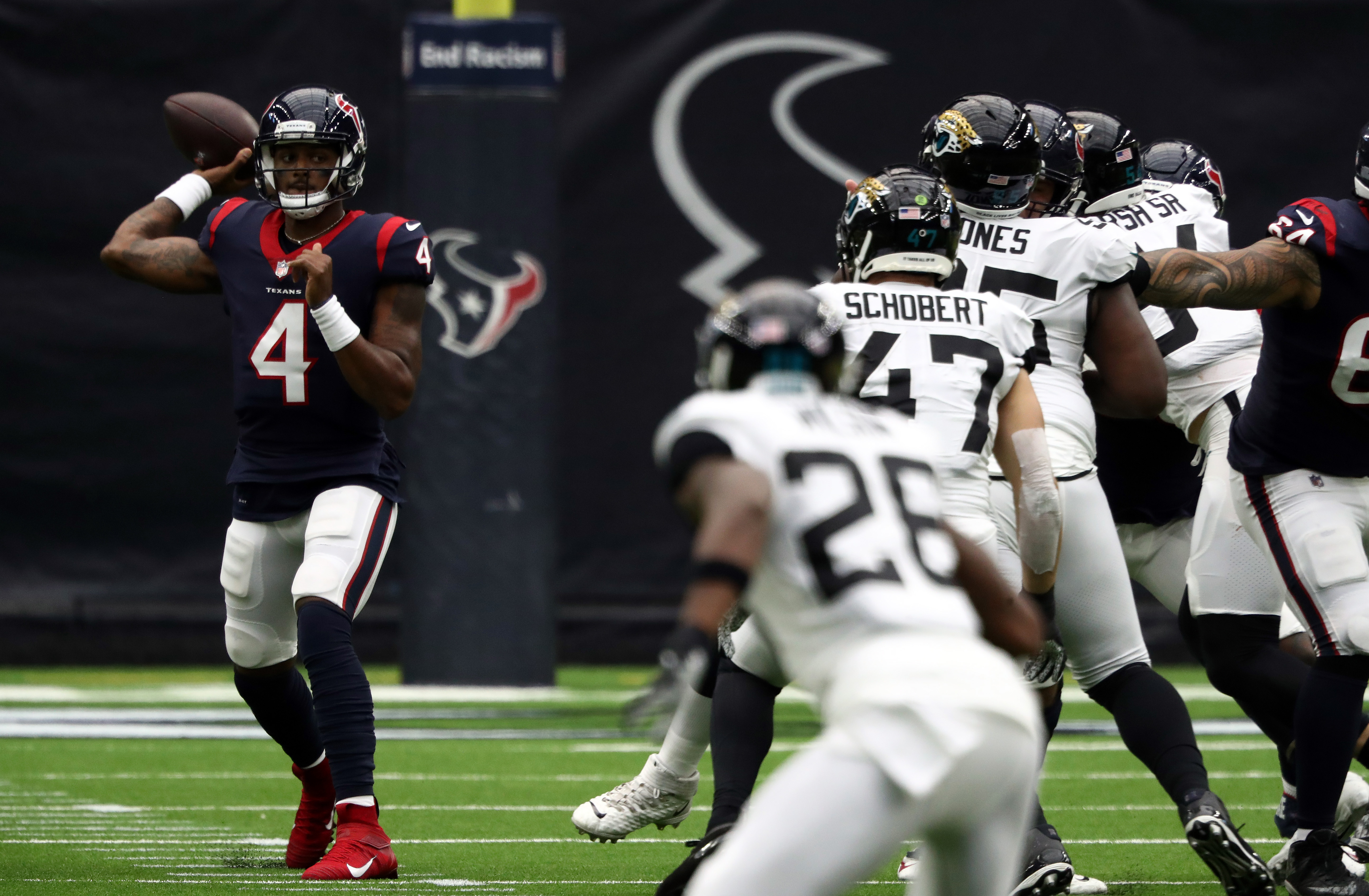 Watson tosses 3 TDs as Texans get 1st win, 30-14 over Jags - The San Diego  Union-Tribune