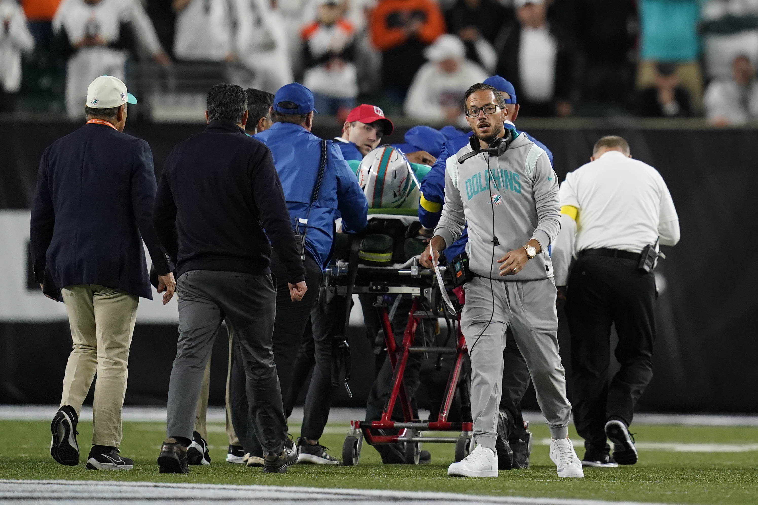 Dolphins QB Tua Tagovailoa discharged from hospital Thursday after