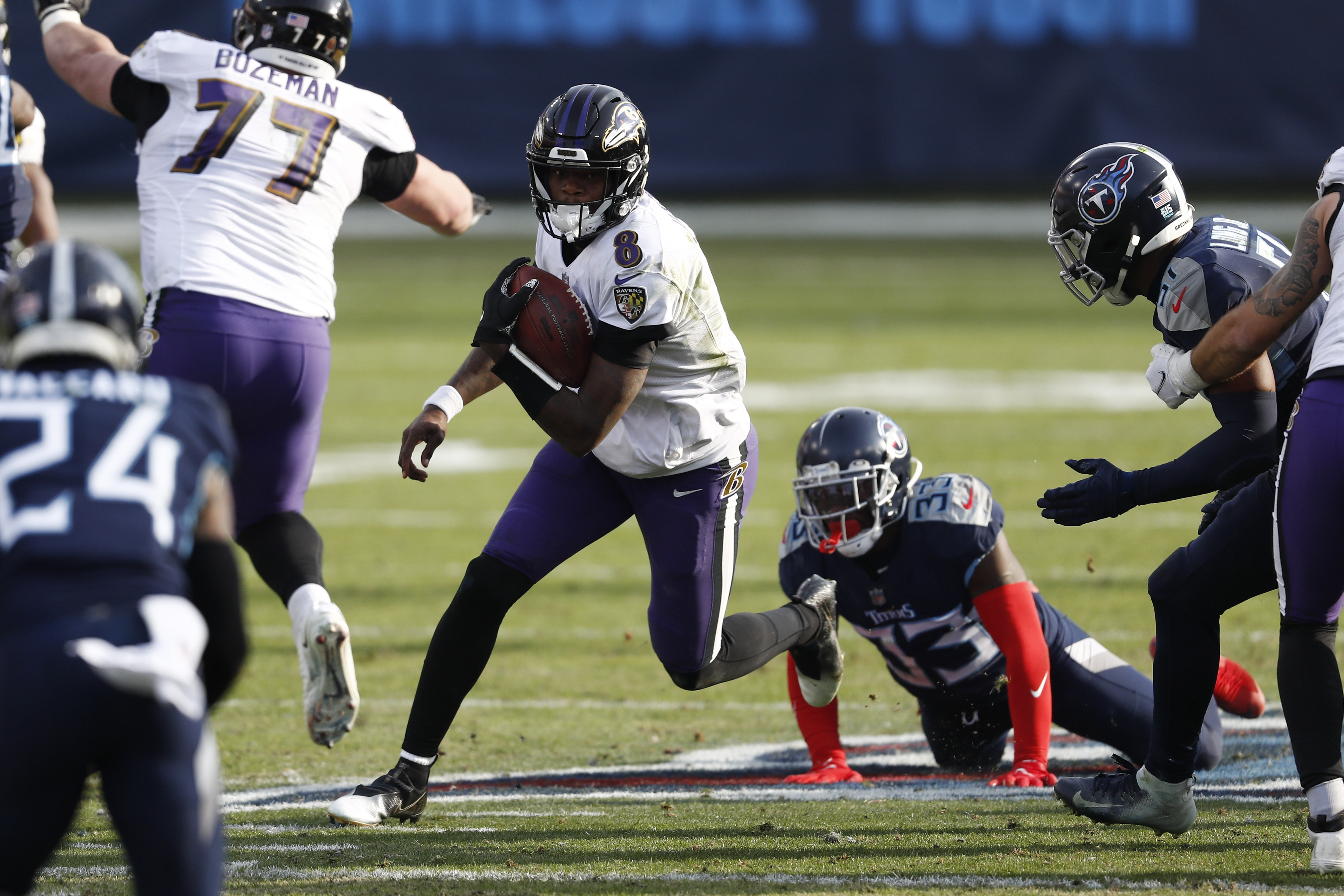 Titans Host Ravens in Wild Card Playoff Game