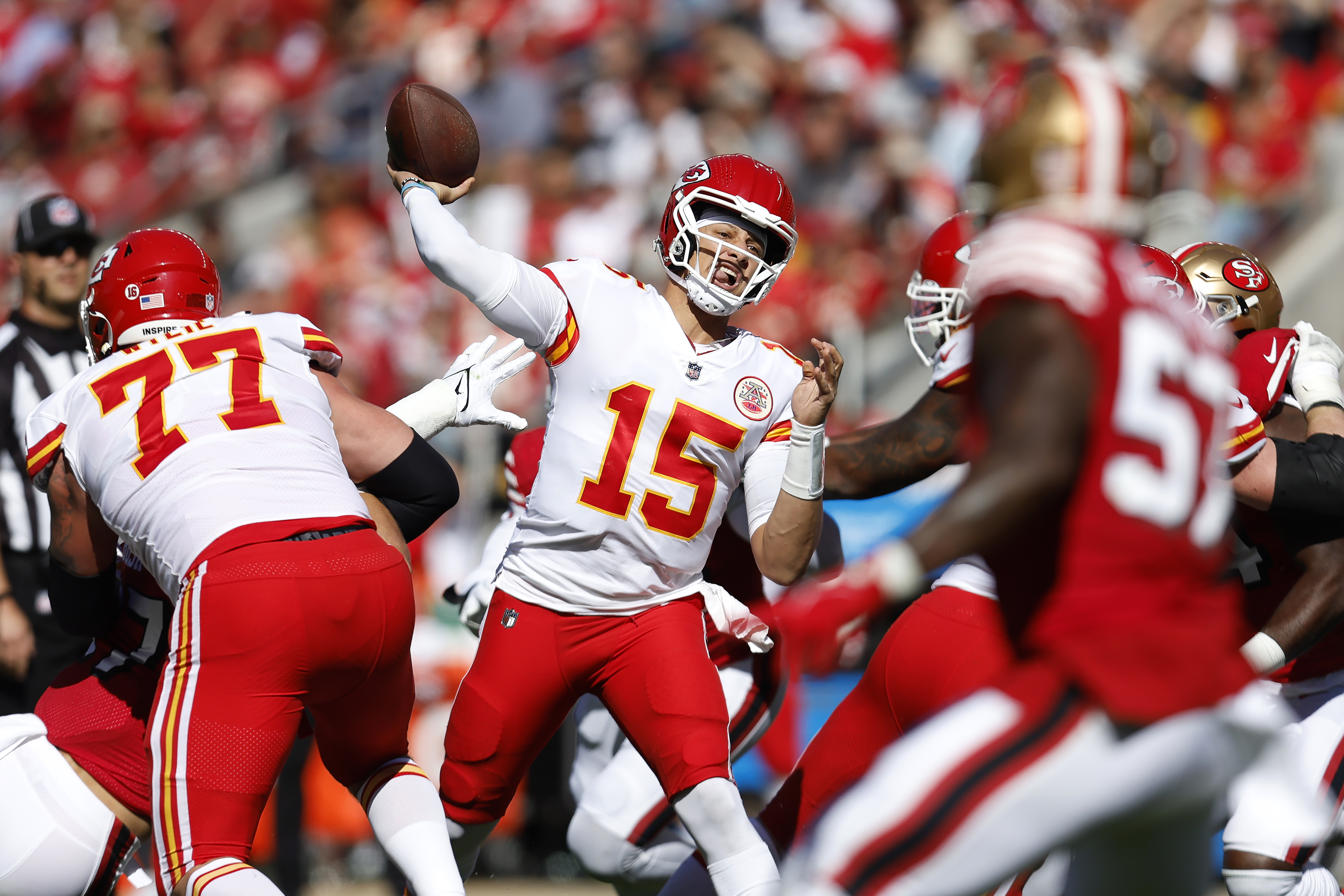 Chiefs' star Patrick Mahomes reacts to Madden NFL 23 QB ratings