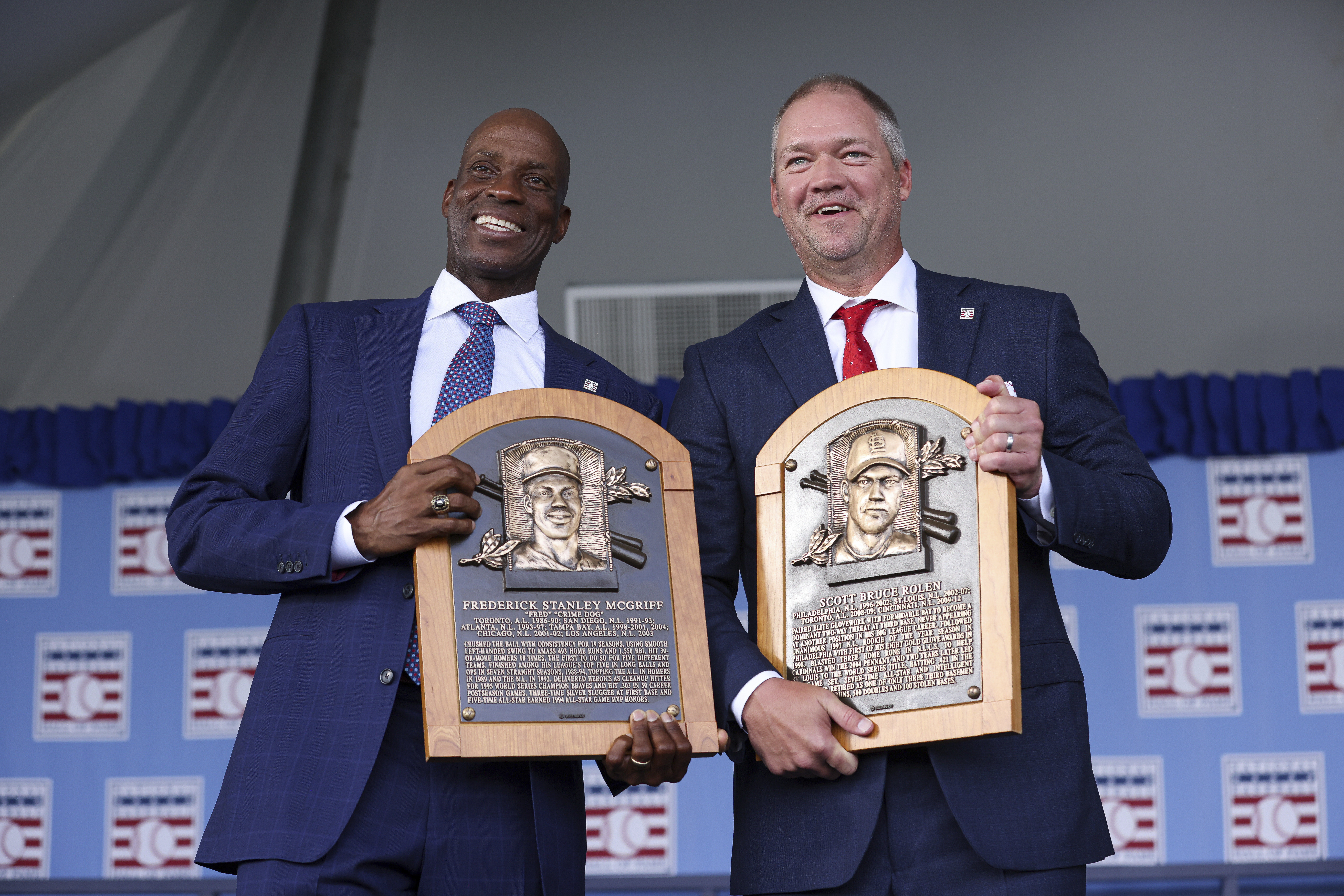 Scott Rolen credits his parents, Fred McGriff thanks fellow players at Hall  of Fame induction