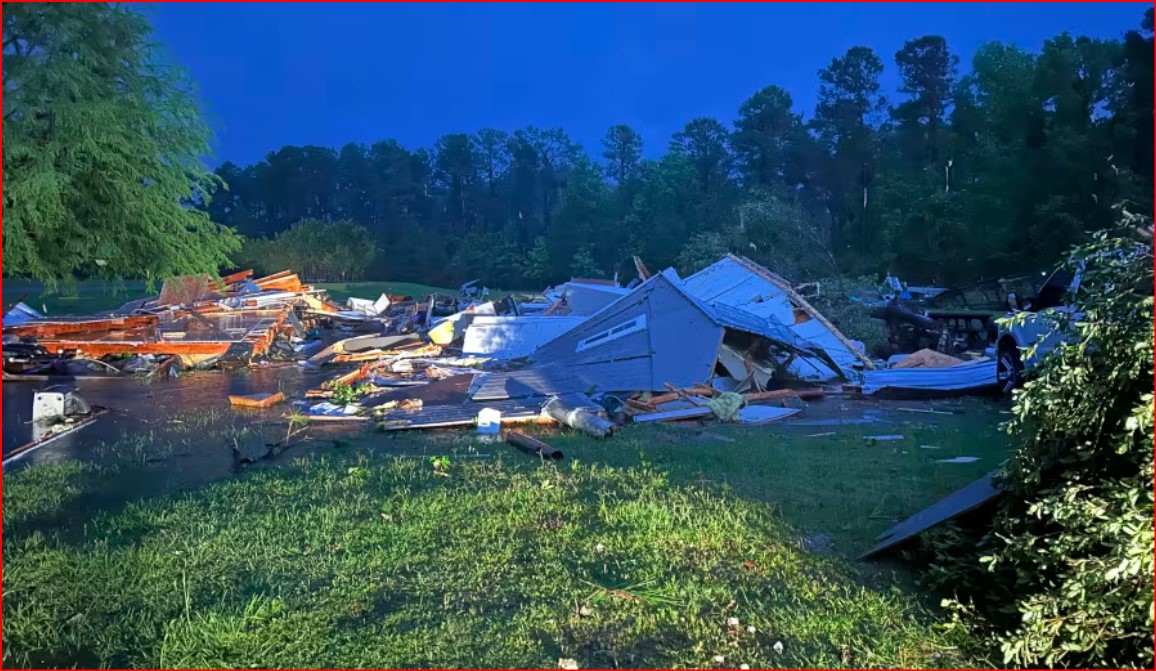 Confirmed Trinity County tornado with 100mph winds and path