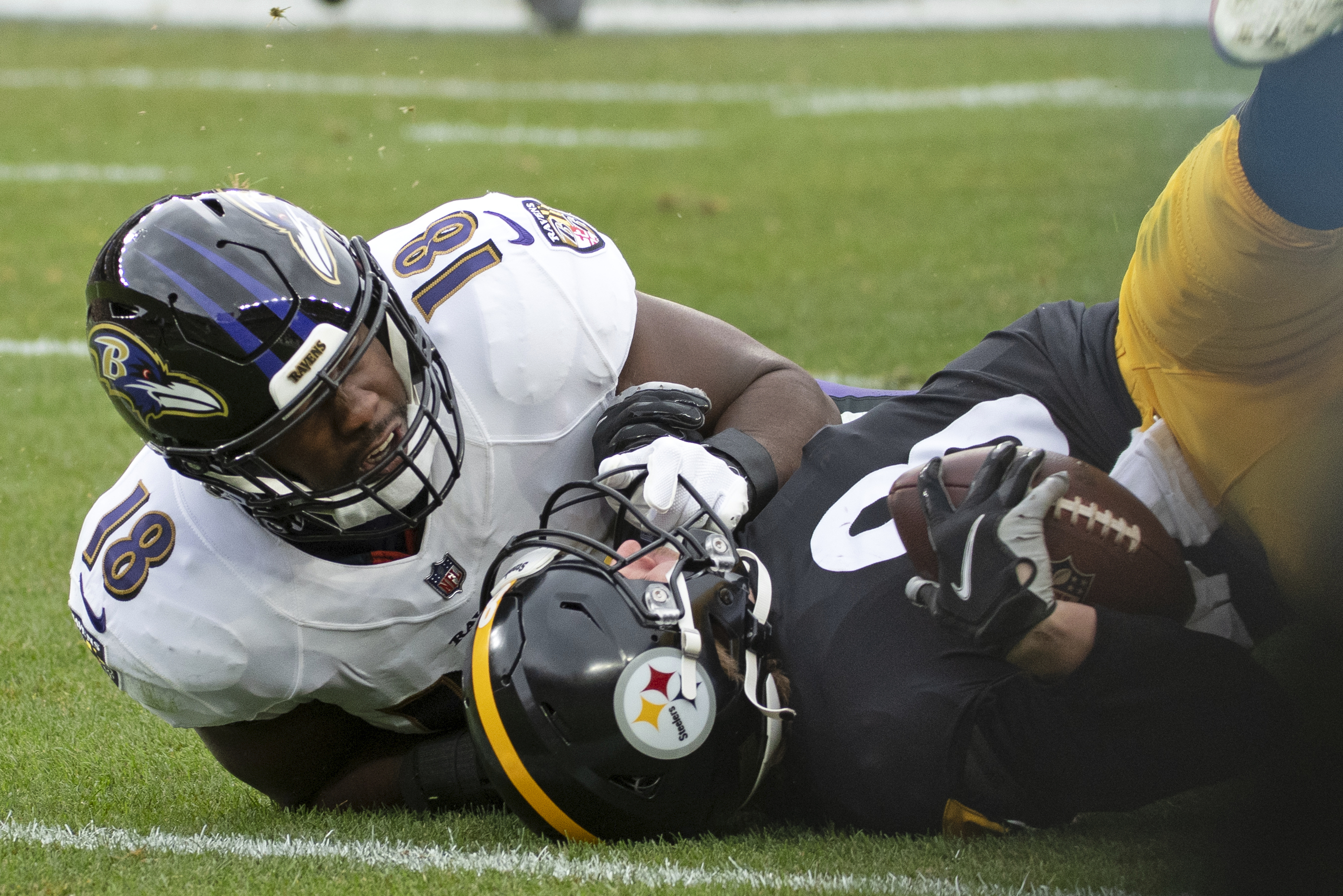 Ravens Star Roquan Smith Hands Out Thanksgiving Food To Baltimore Families