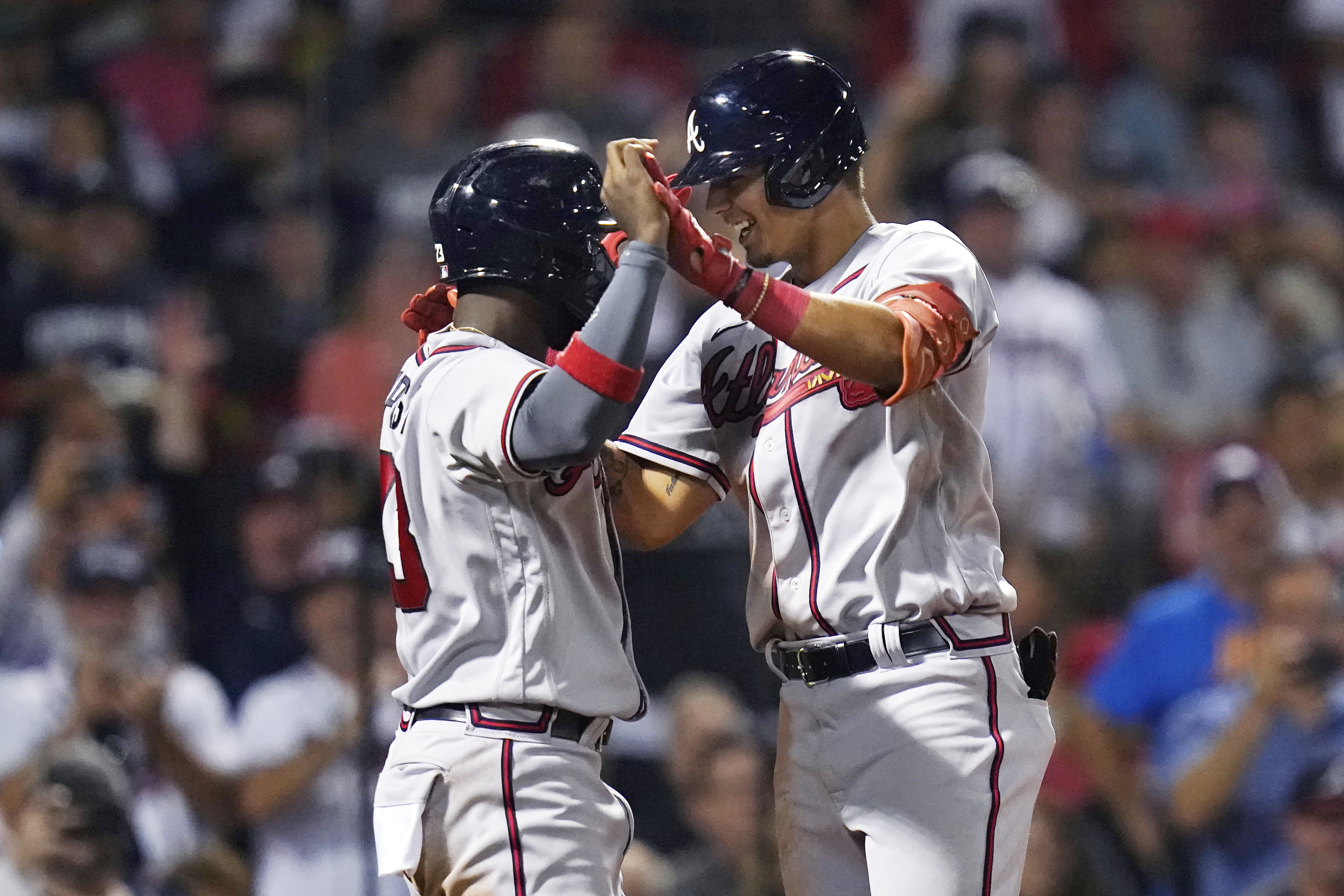 Braves top prospect Vaughn Grissom homers against Red Sox in MLB