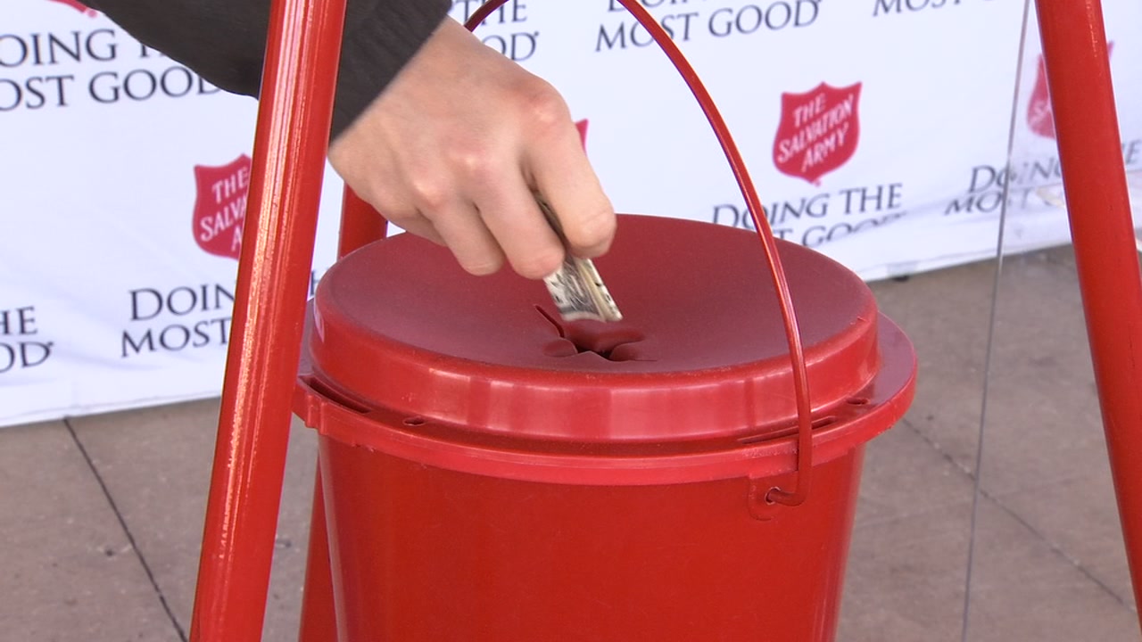 Salvation Army Red Kettle Campaign Kickoff intended to inspire