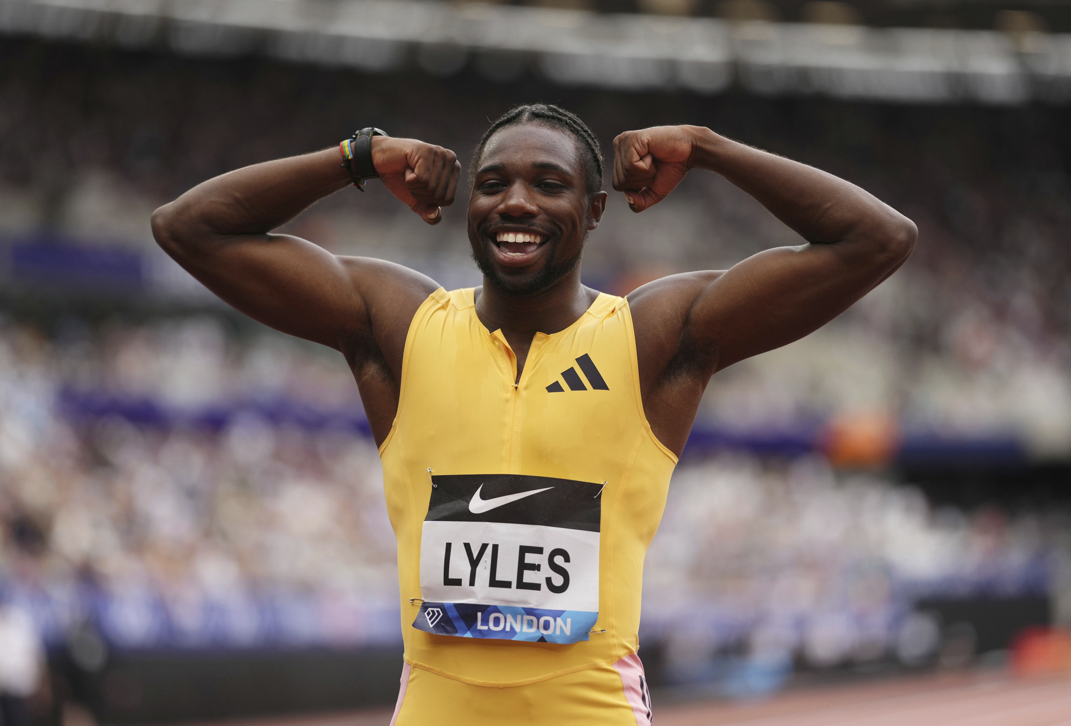 Noah Lyles warms up for Olympics by setting PB of 9.81 seconds to