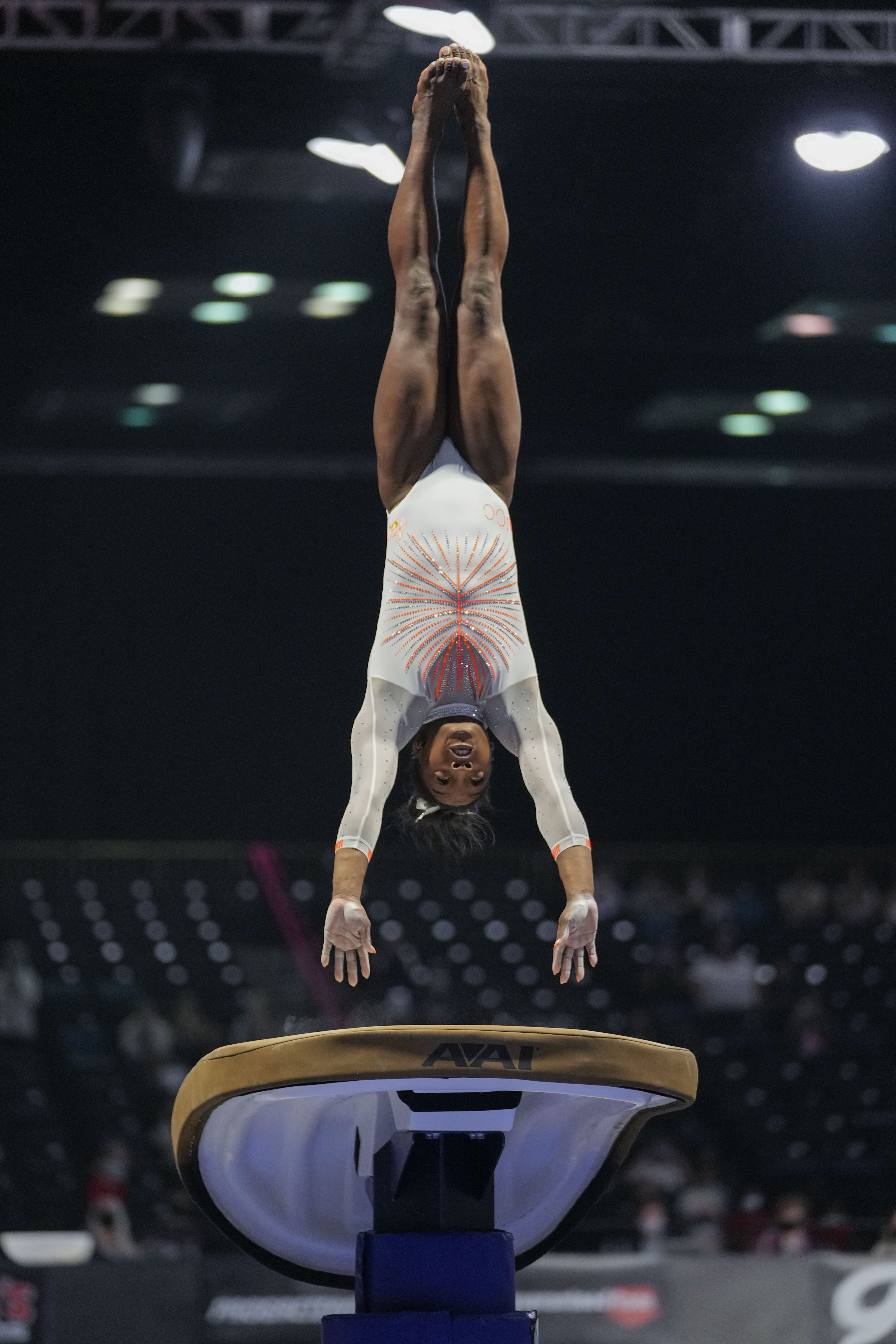 Biles makes history in return to competition at US Classic