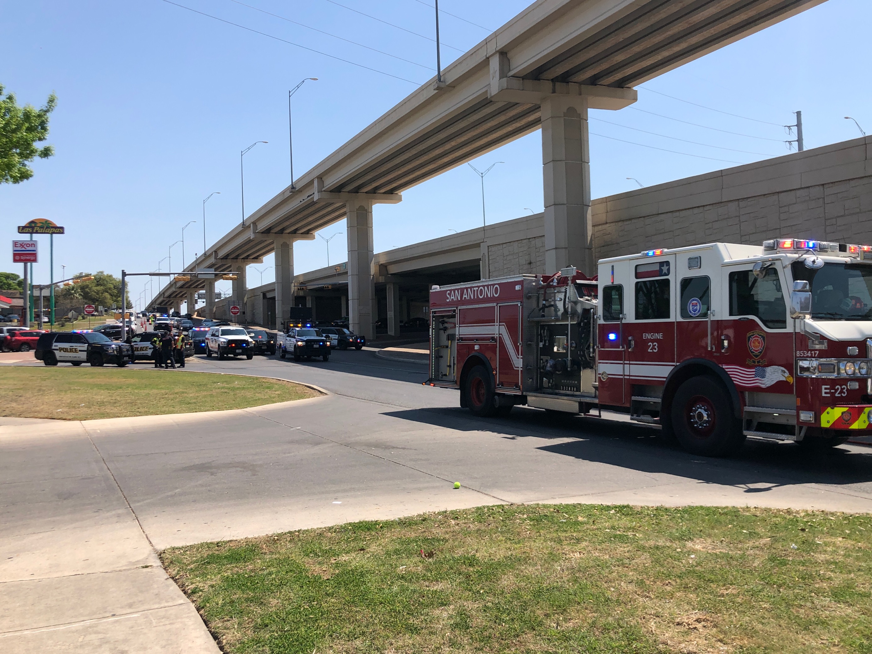 Driver suffering medical episode strikes pedestrian, column before vehicle  catches fire on Northwest Side