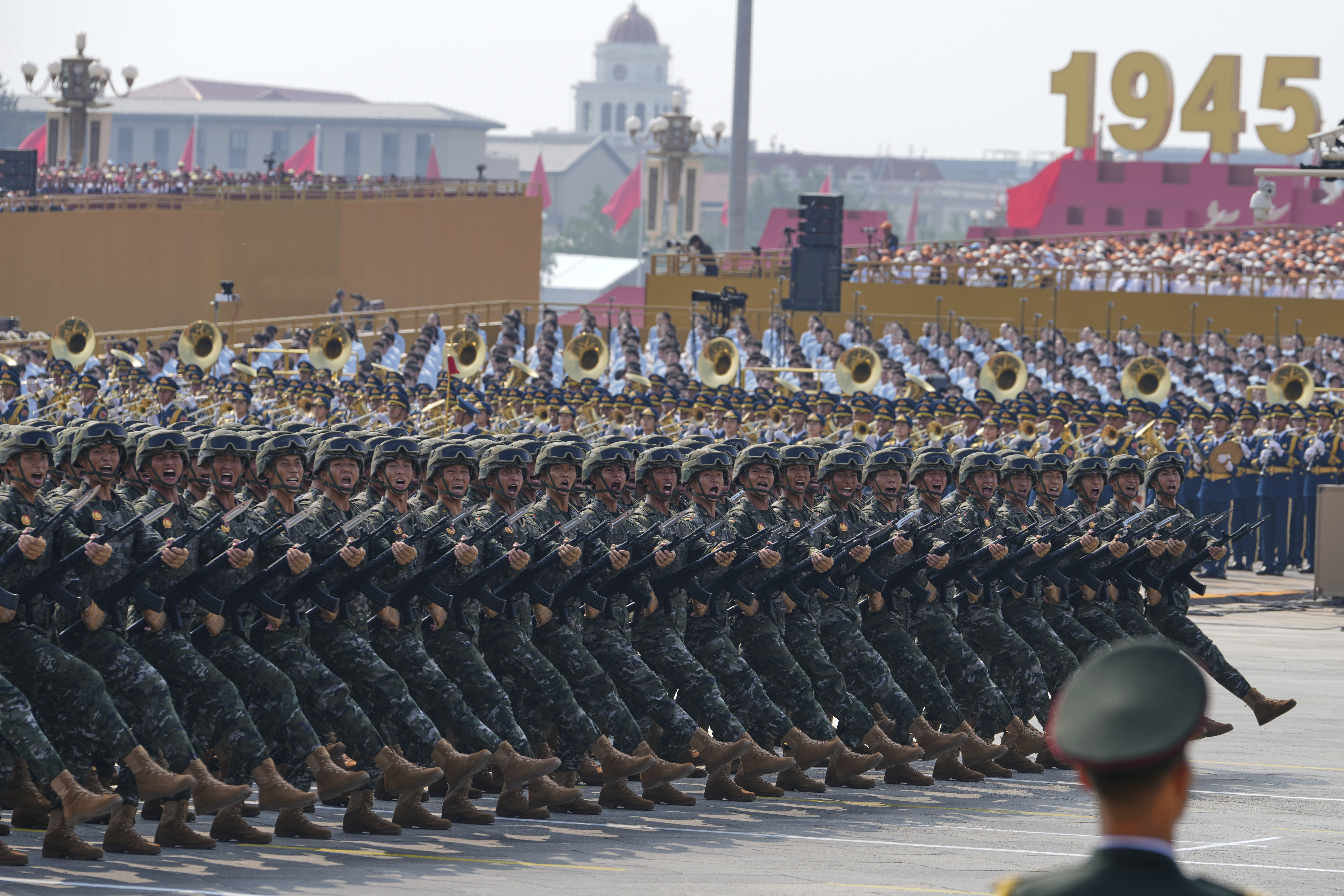 China displays its military strength in a parade on the 80th