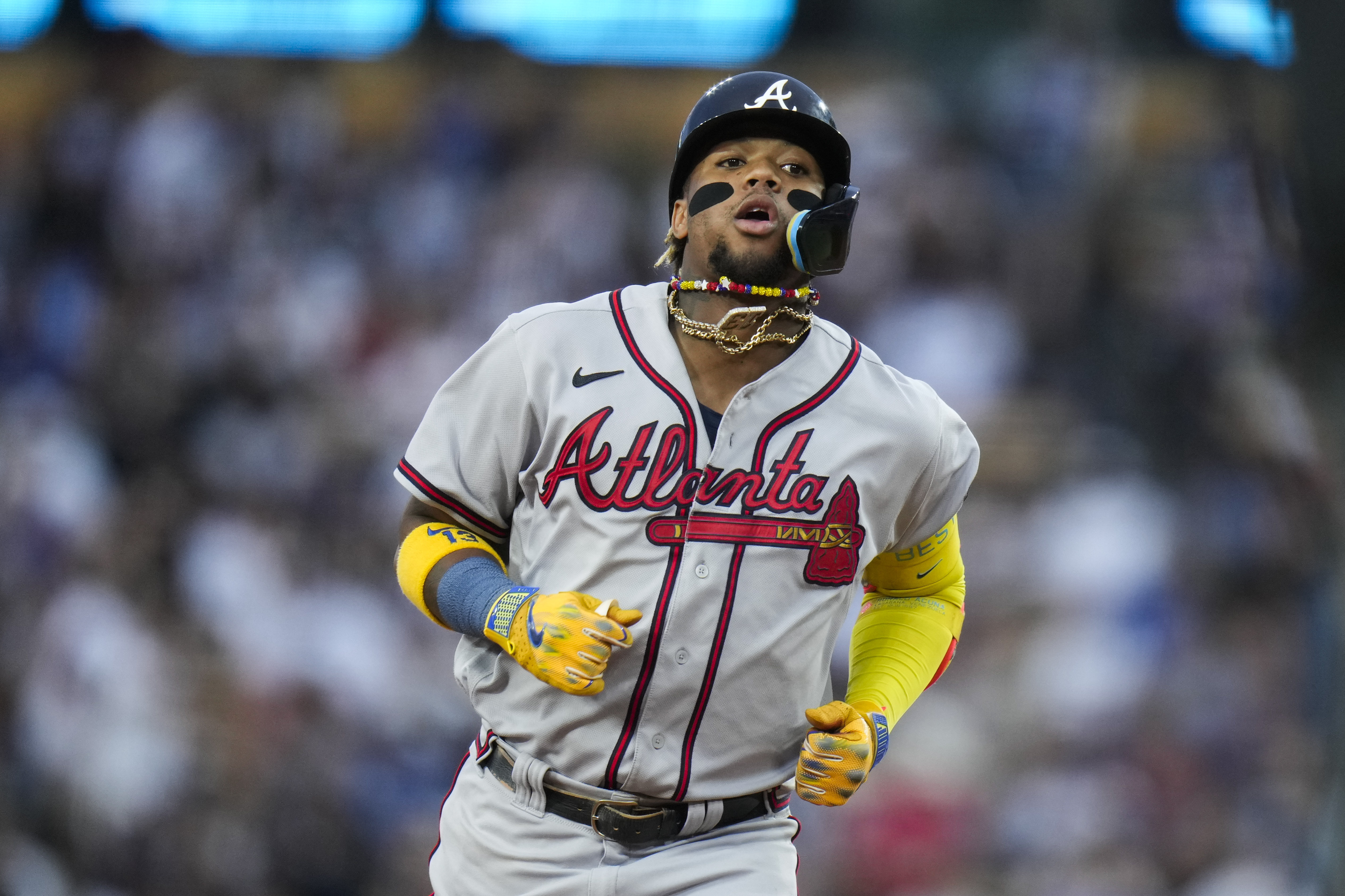 Ronald Acuna Jr. Signed "El De La Sabana" White Braves