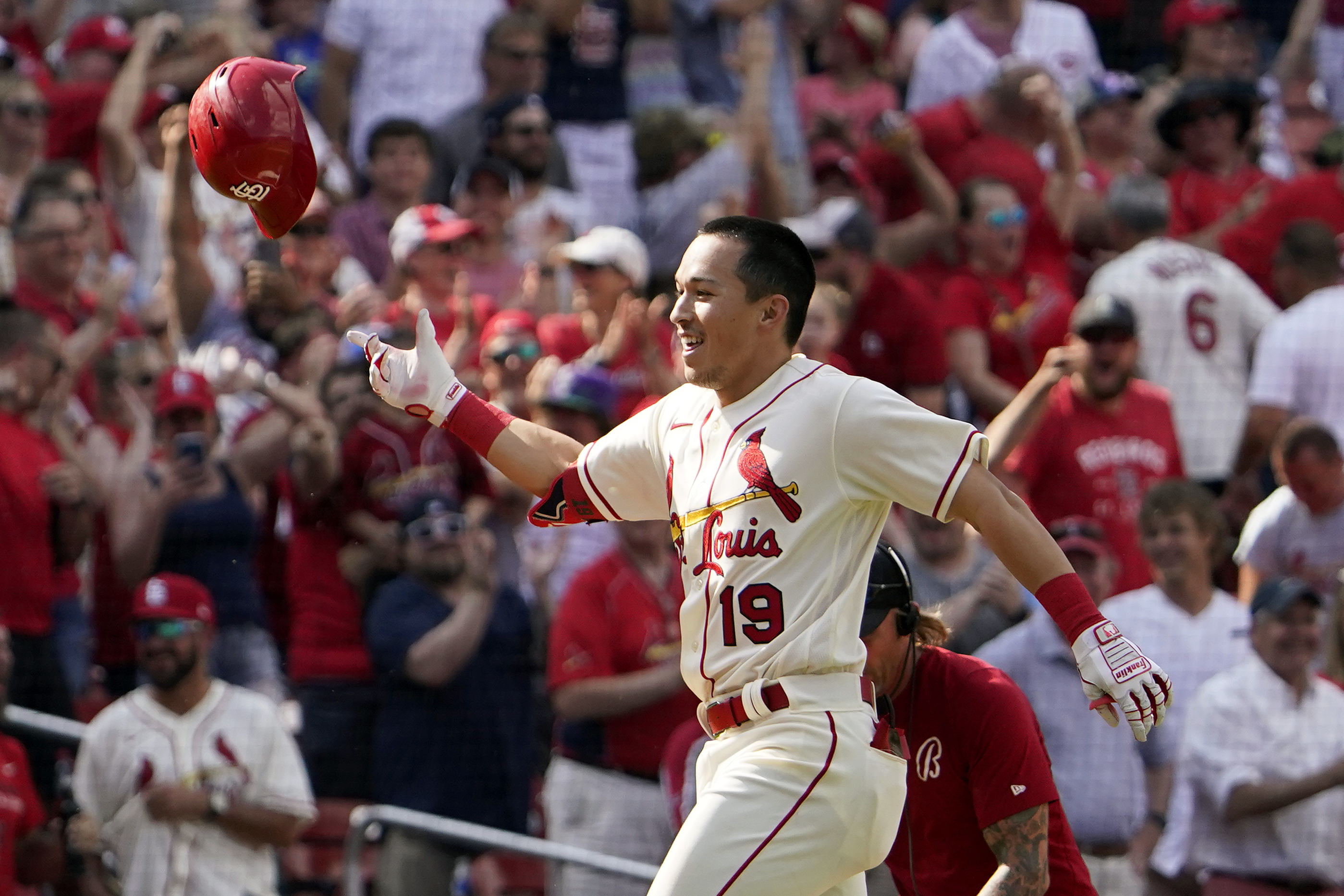 Paul Goldschmidt talks after his first Cardinals walk-off homer 