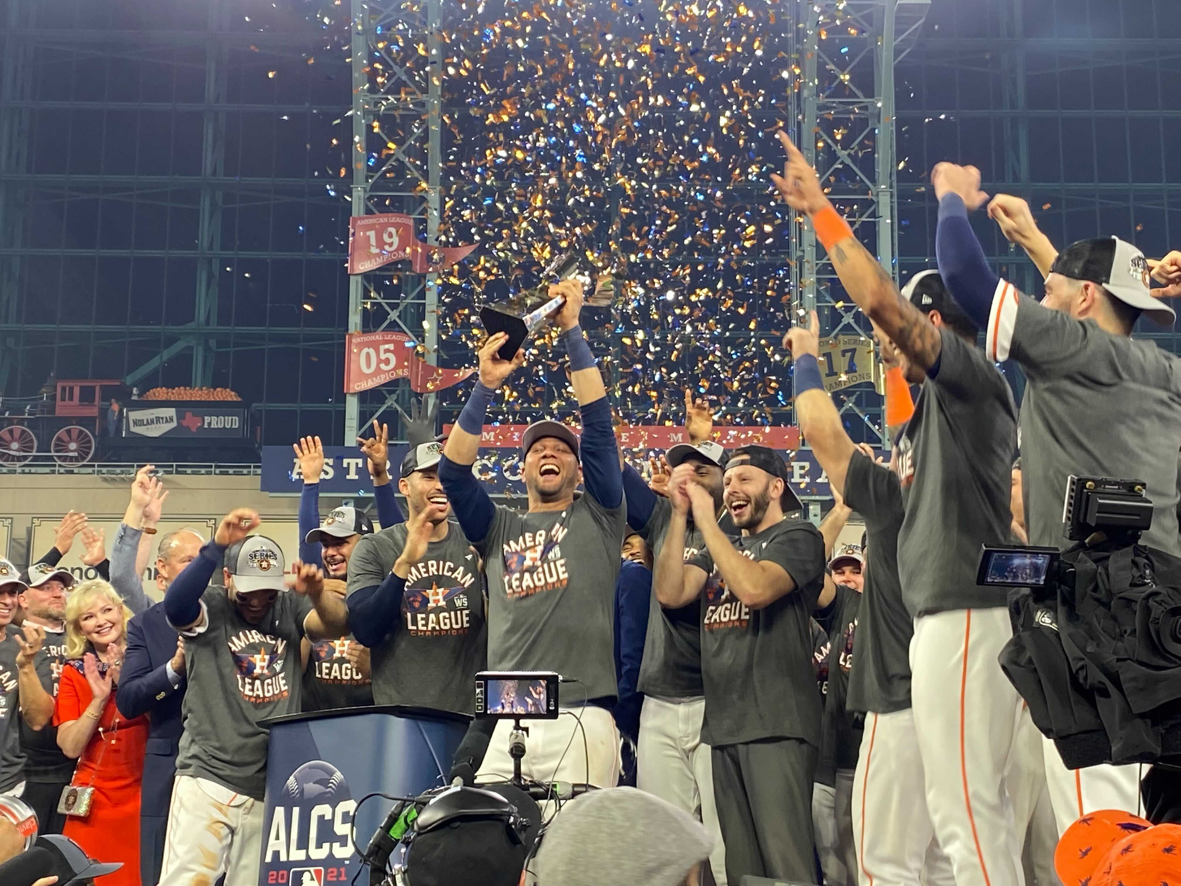 PHOTOS: Astros are the 2021 ALCS champs; See some of the best images from  their big night
