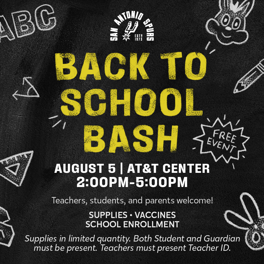 Spurs invite families to second annual Back to School Bash