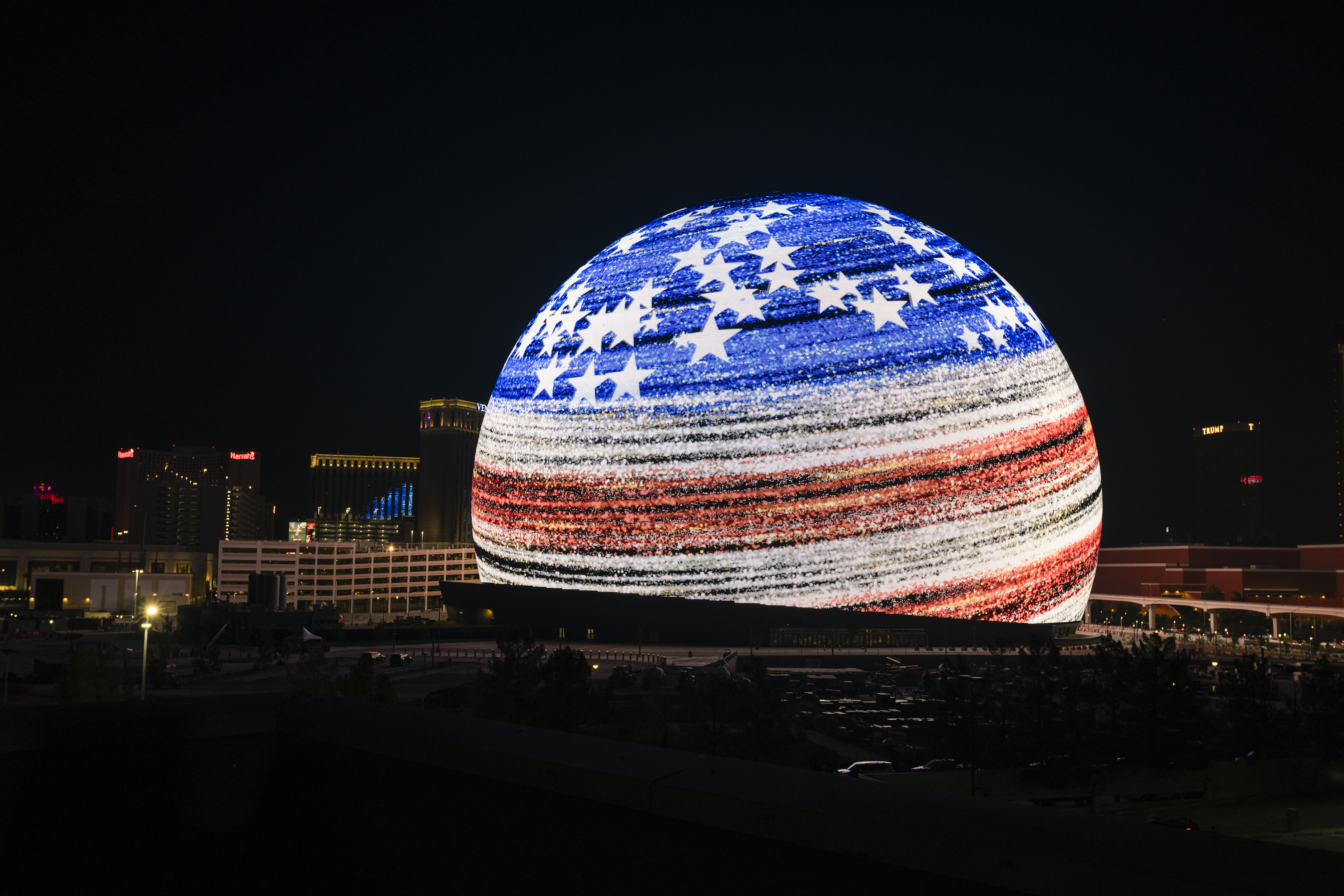 These photos of the Las Vegas Sphere are too cool to be true