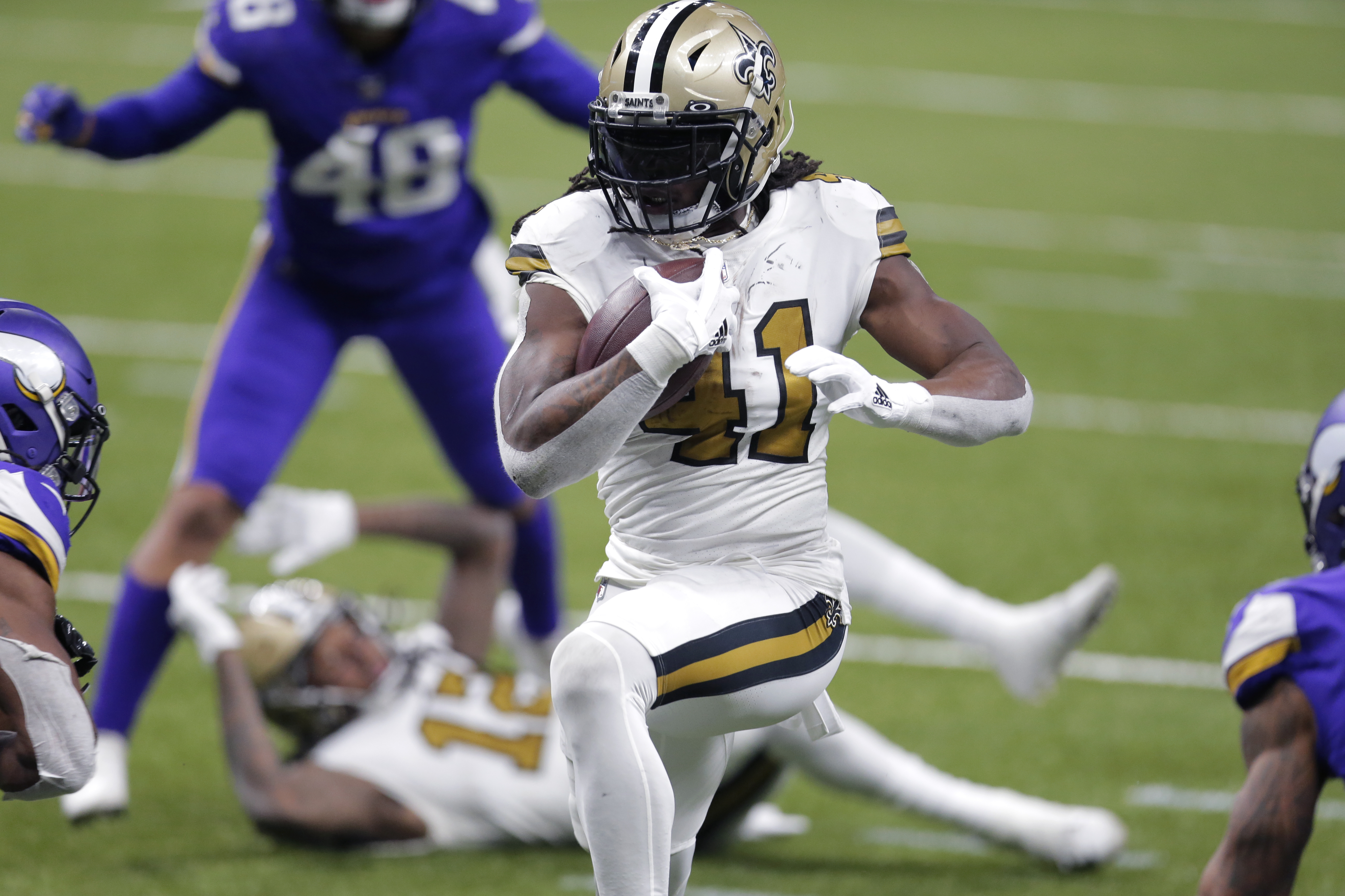 NFL 2020: Alvin Kamara, six touchdowns, New Orleans Saints vs Minnesota  Vikings