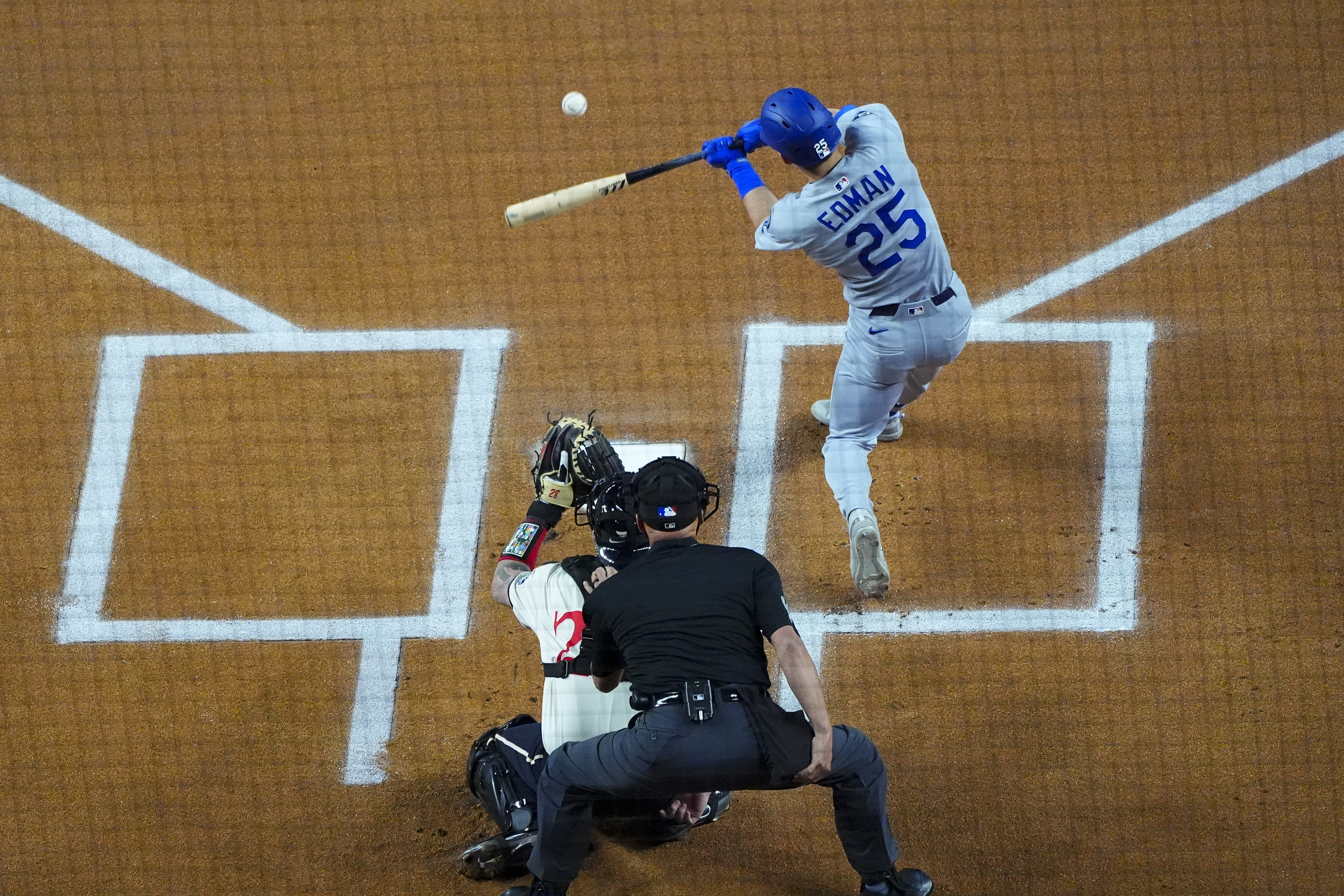 Edman hits leadoff HR filling in for Ohtani and Yamamoto strikes